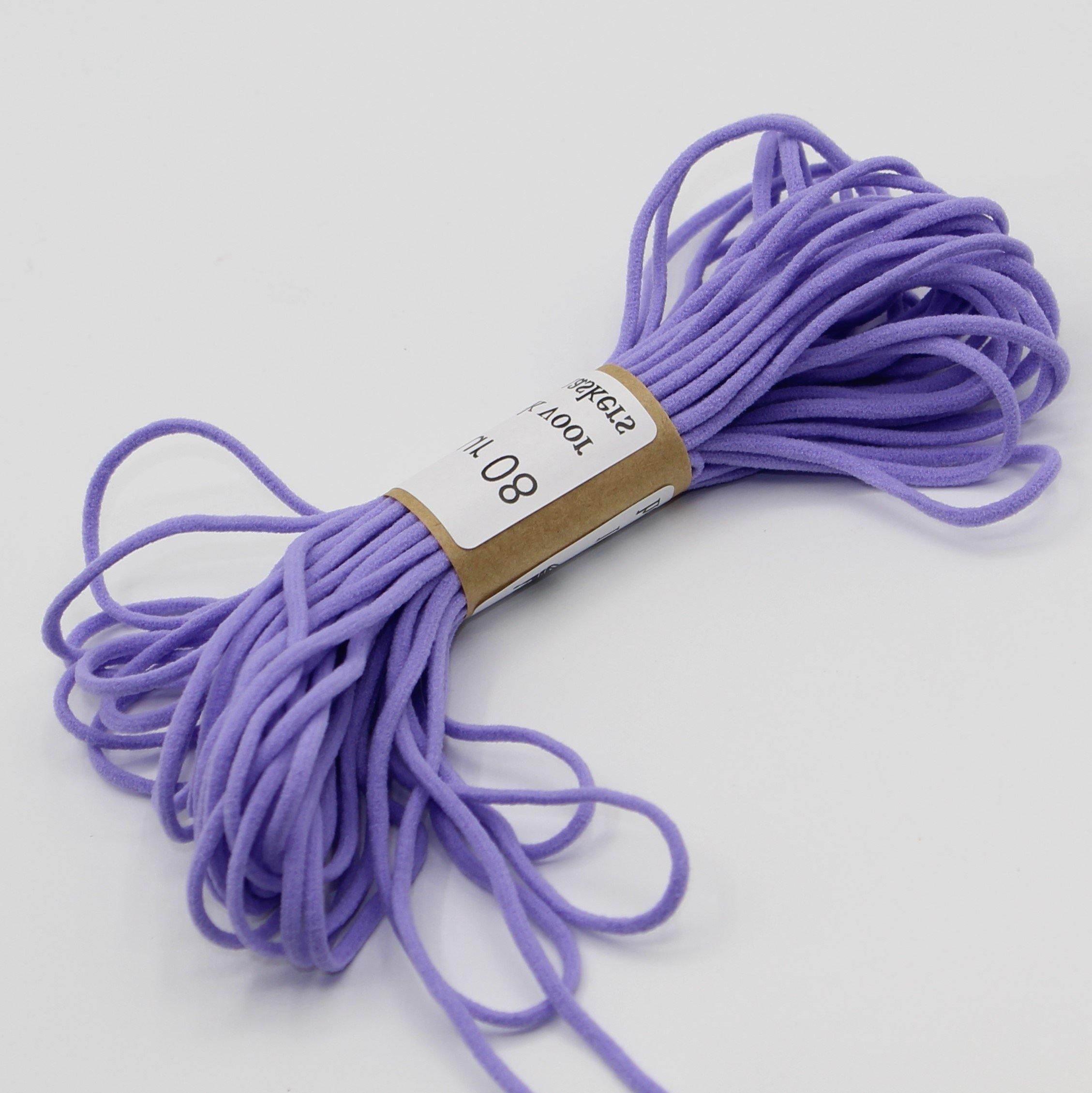 10 meters soft coloured elastic for masks 3mm - ACCESSOIRES LEDUC BV