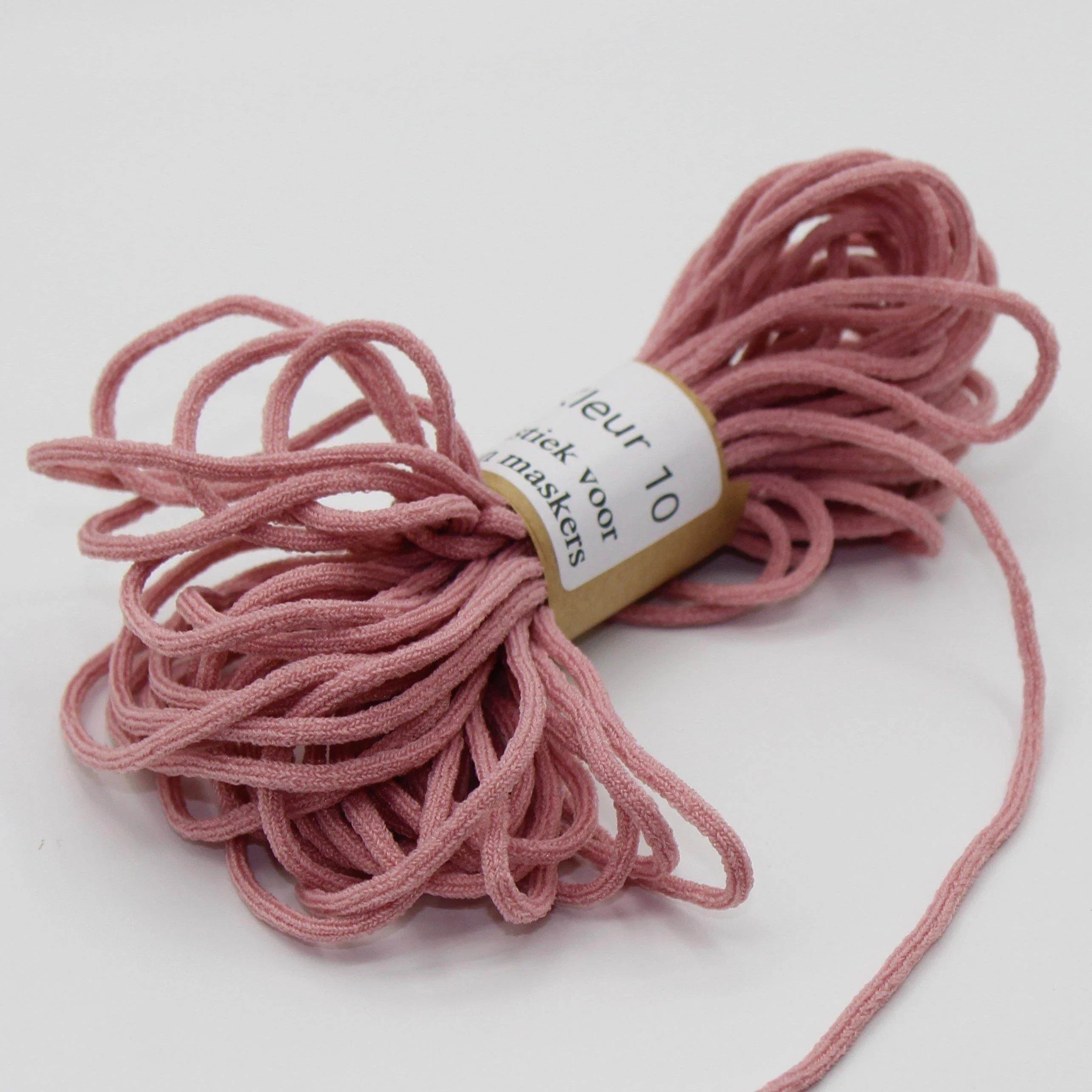 10 meters soft coloured elastic for masks 3mm - ACCESSOIRES LEDUC BV