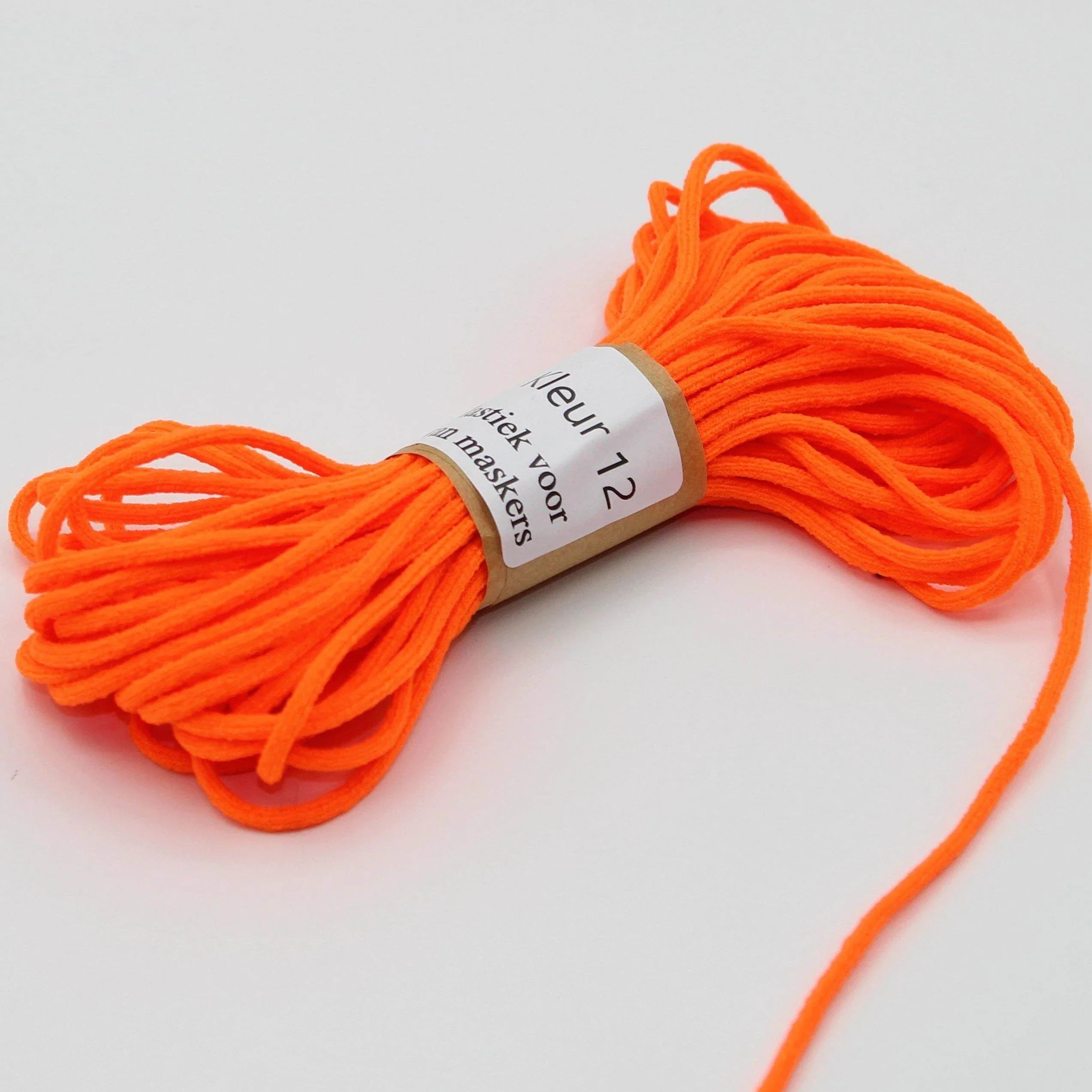 10 meters soft coloured elastic for masks 3mm - ACCESSOIRES LEDUC BV