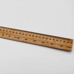 wooden ruler with marking in cm, inches and degrees (big) - ACCESSOIRES LEDUC