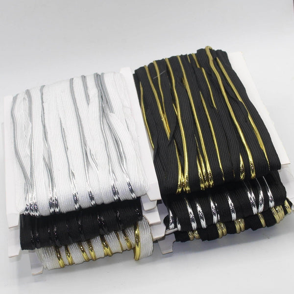 20MT Woven LUREX PIPING / 10mm (8+2mm) #SPA1100 - ACCESSOIRES LEDUC BV