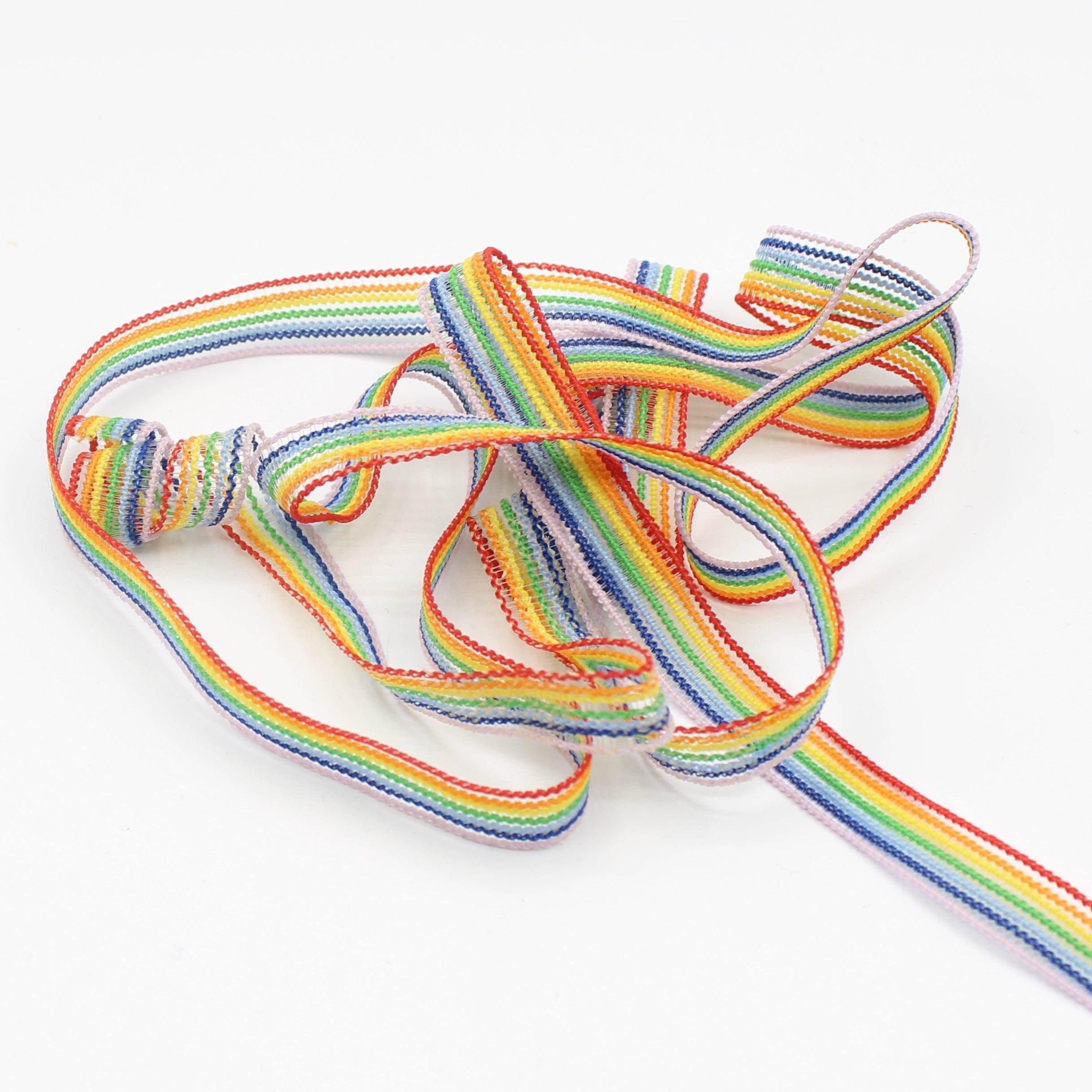 10 M Rainbow Elastic 10mm - ACCESSOIRES LEDUC BV