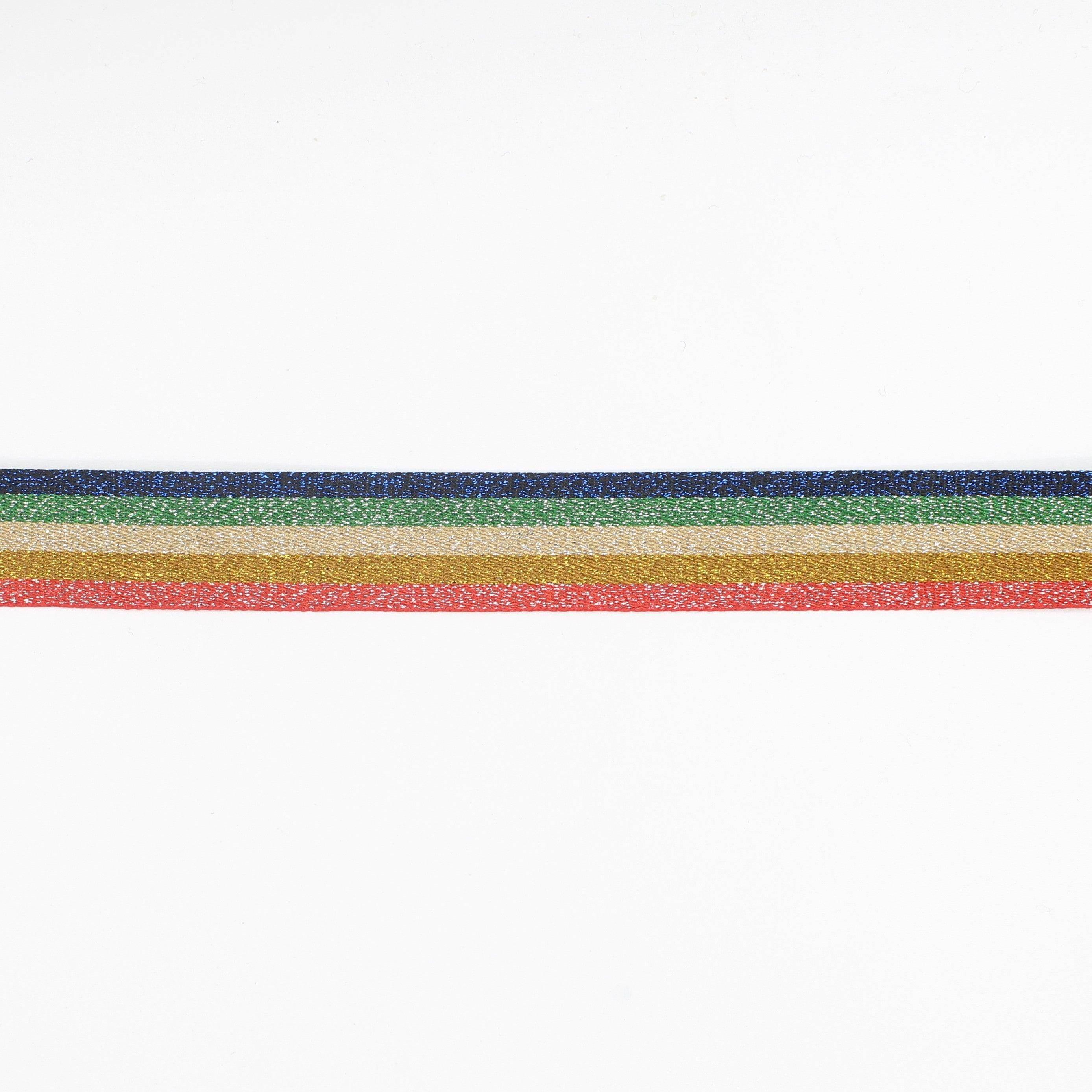 25 M Lurex Rainbow Ribbon 20mm - ACCESSOIRES LEDUC BV