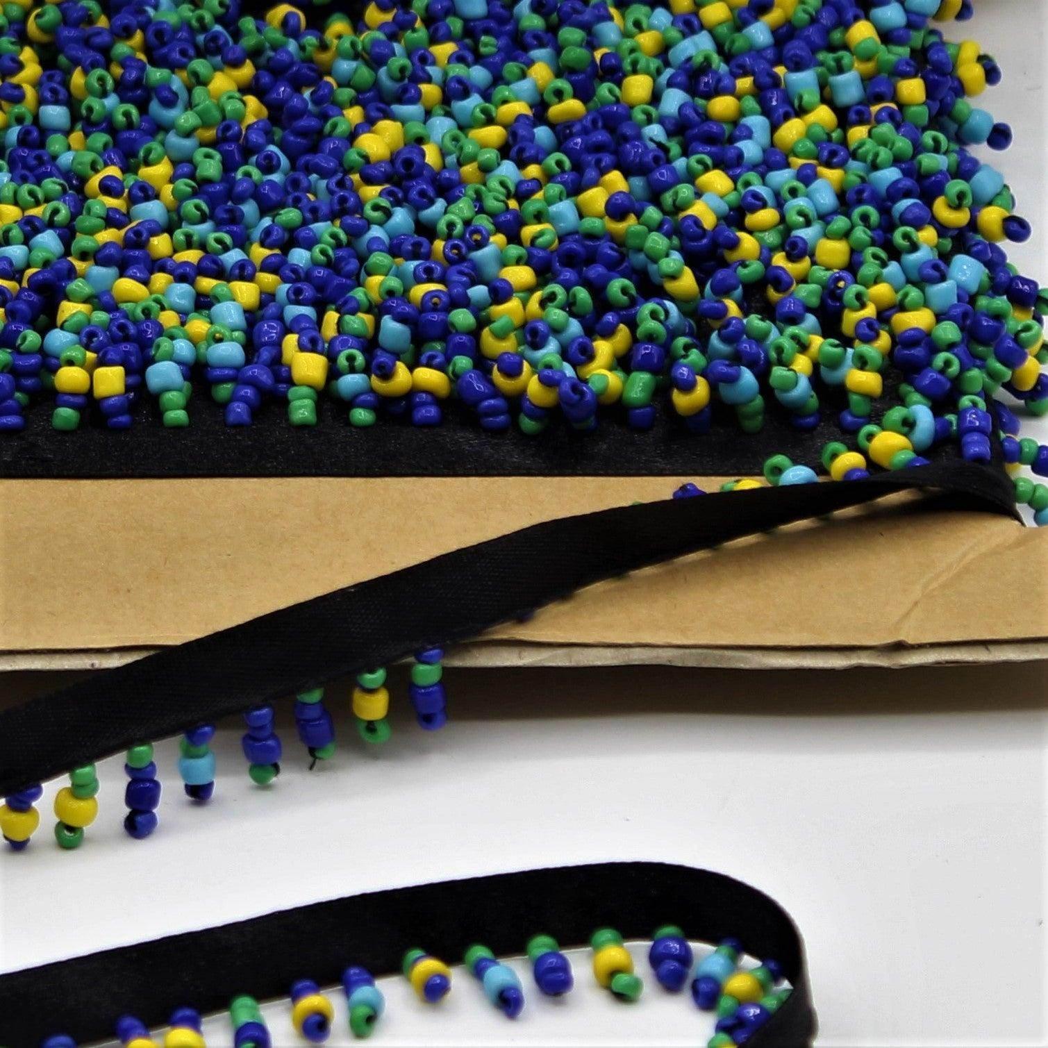 3x Meters Ribbon with Pearls of different colors - ACCESSOIRES LEDUC BV