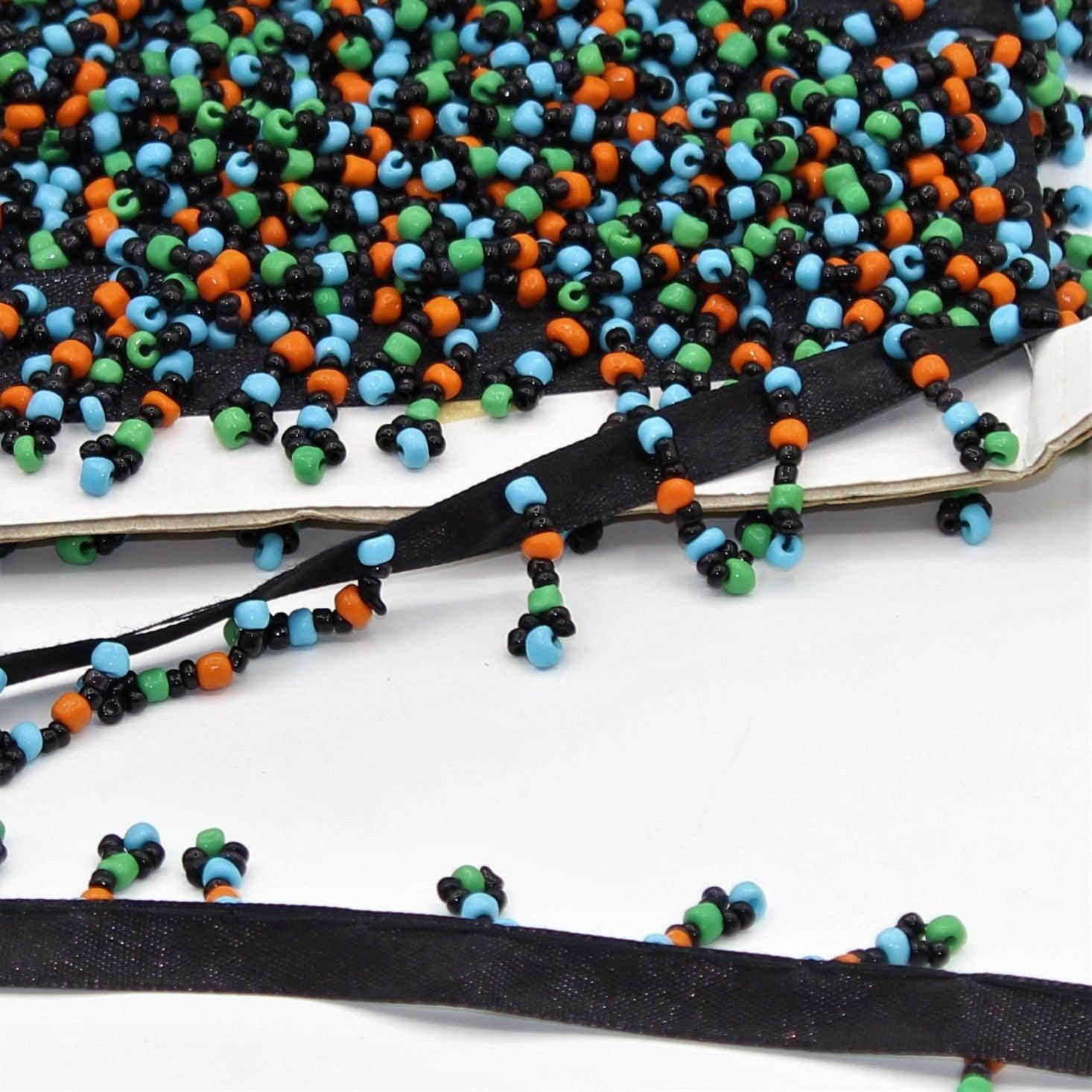 3x Meters Ribbon with Pearls of different colors - ACCESSOIRES LEDUC BV