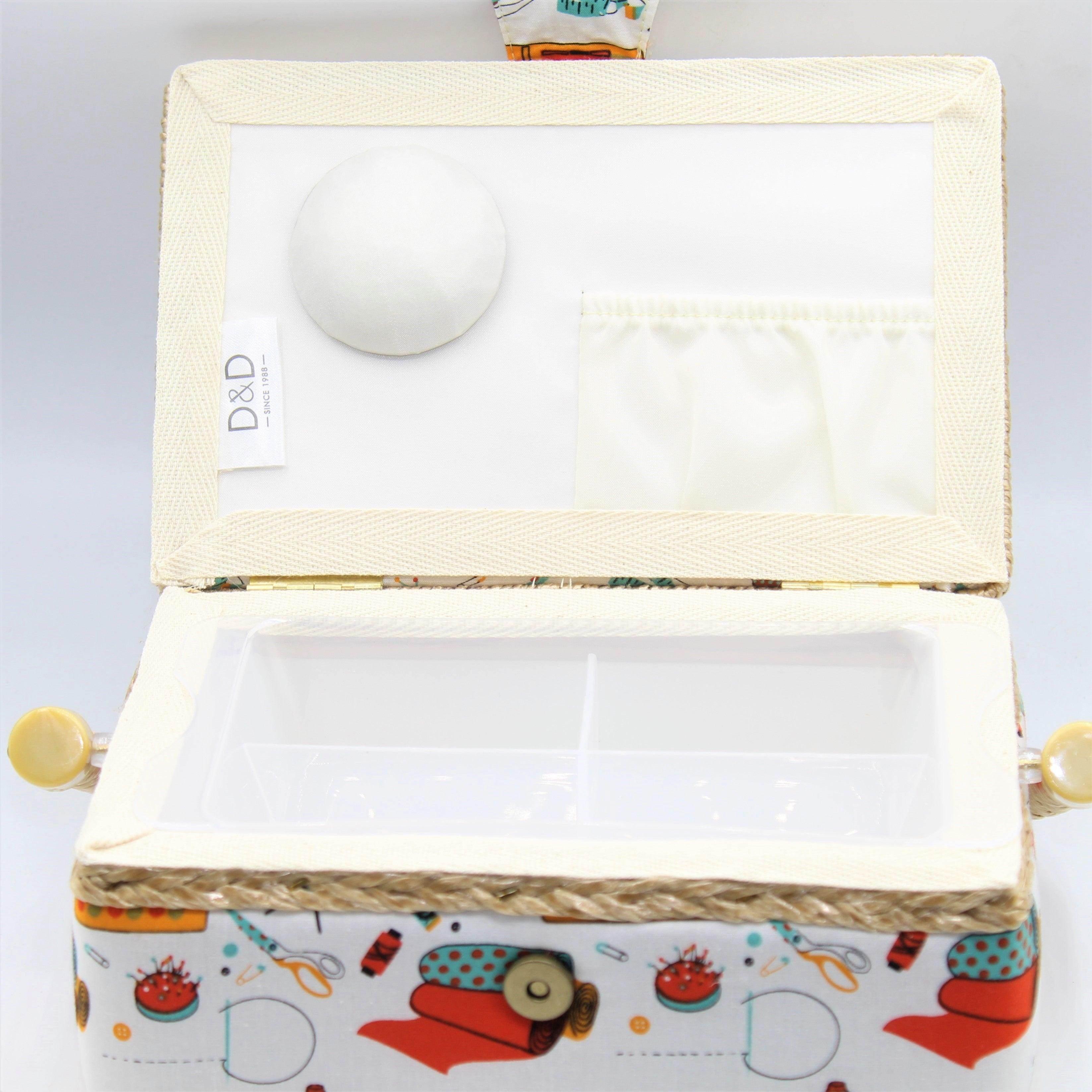Sewing box with matching tape measure and cushion - ACCESSOIRES LEDUC BV