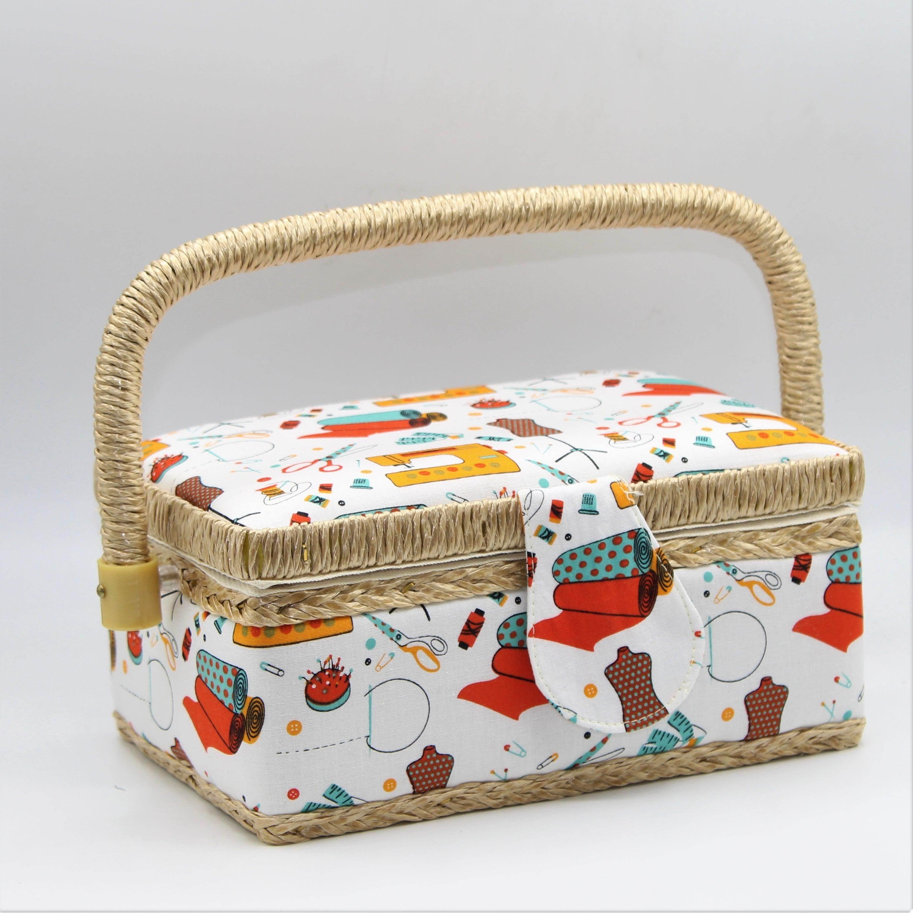 Sewing box with matching tape measure and cushion - ACCESSOIRES LEDUC BV