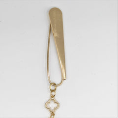 15 cm-Golden Brooches with Safety Pin Gold and Golden Floch and Clover - ACCESSOIRES LEDUC
