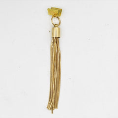 2x Golden Tassel with hook 8x1cm - ACCESSOIRES LEDUC