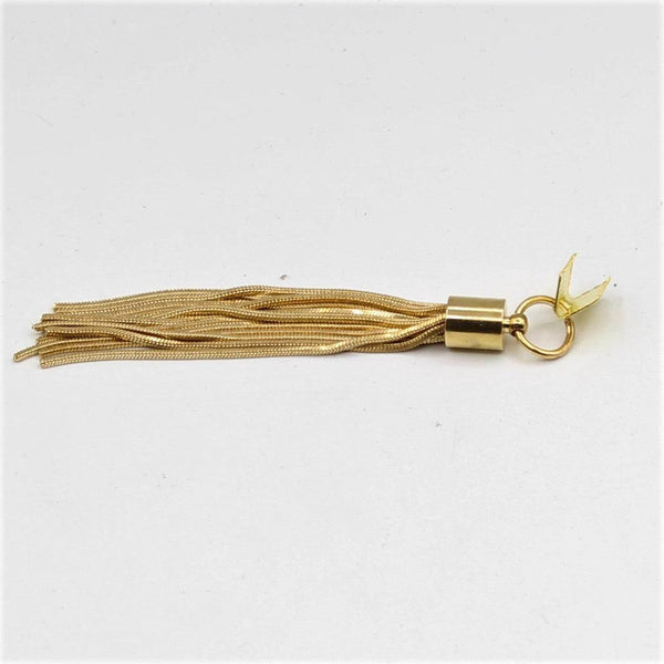 2x Golden Tassel with hook 8x1cm - ACCESSOIRES LEDUC BV