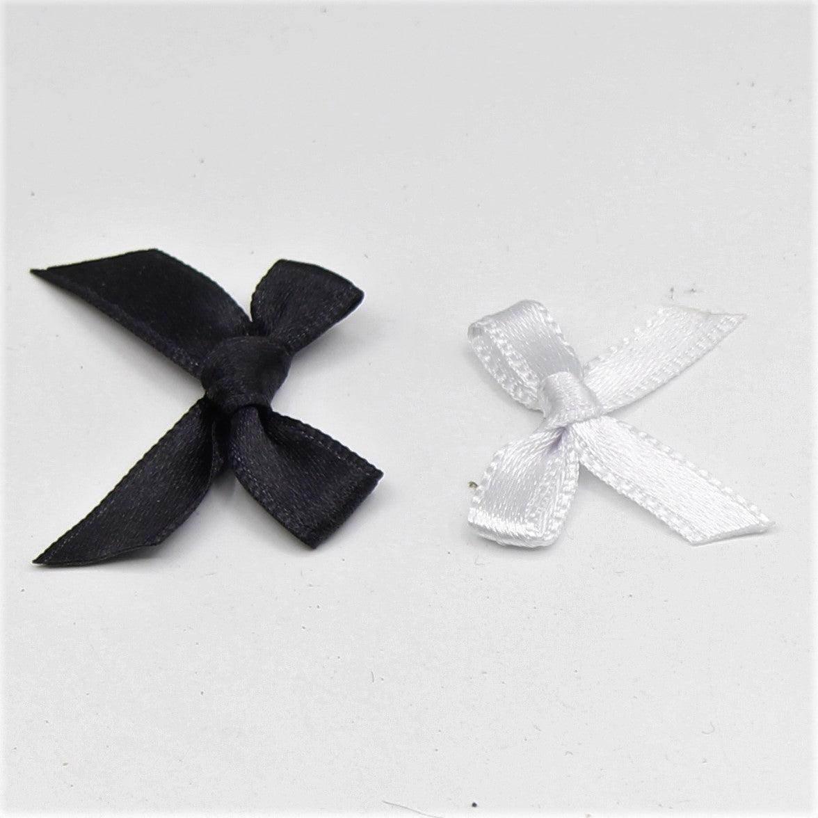 5 Black and White Bow Tie 30 and 35mm - ACCESSOIRES LEDUC BV