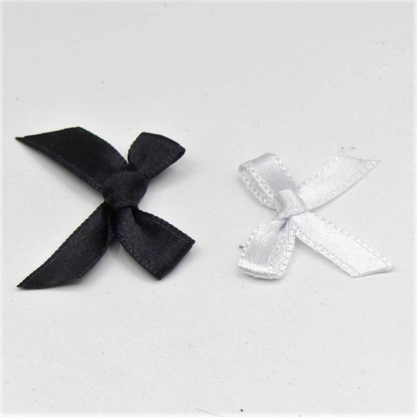 5 Black and White Bow Tie 30 and 35mm - ACCESSOIRES LEDUC BV
