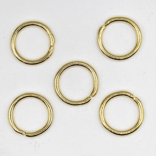 Set of 20 Gold Rings 12mm - ACCESSOIRES LEDUC