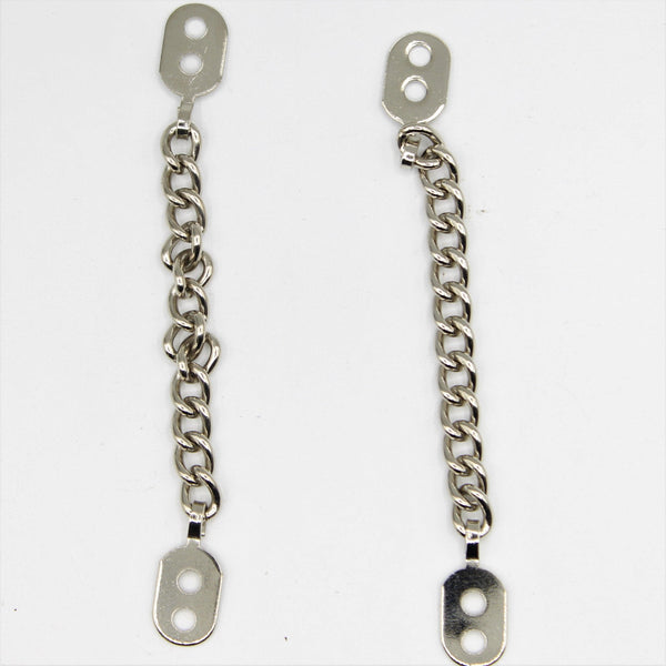 5 Piccola catena decorativa in argento, catena di estensione o decorazione per pelletteria, borse, catena per cappotti- 9 cm- ACCESSORI LEDUC