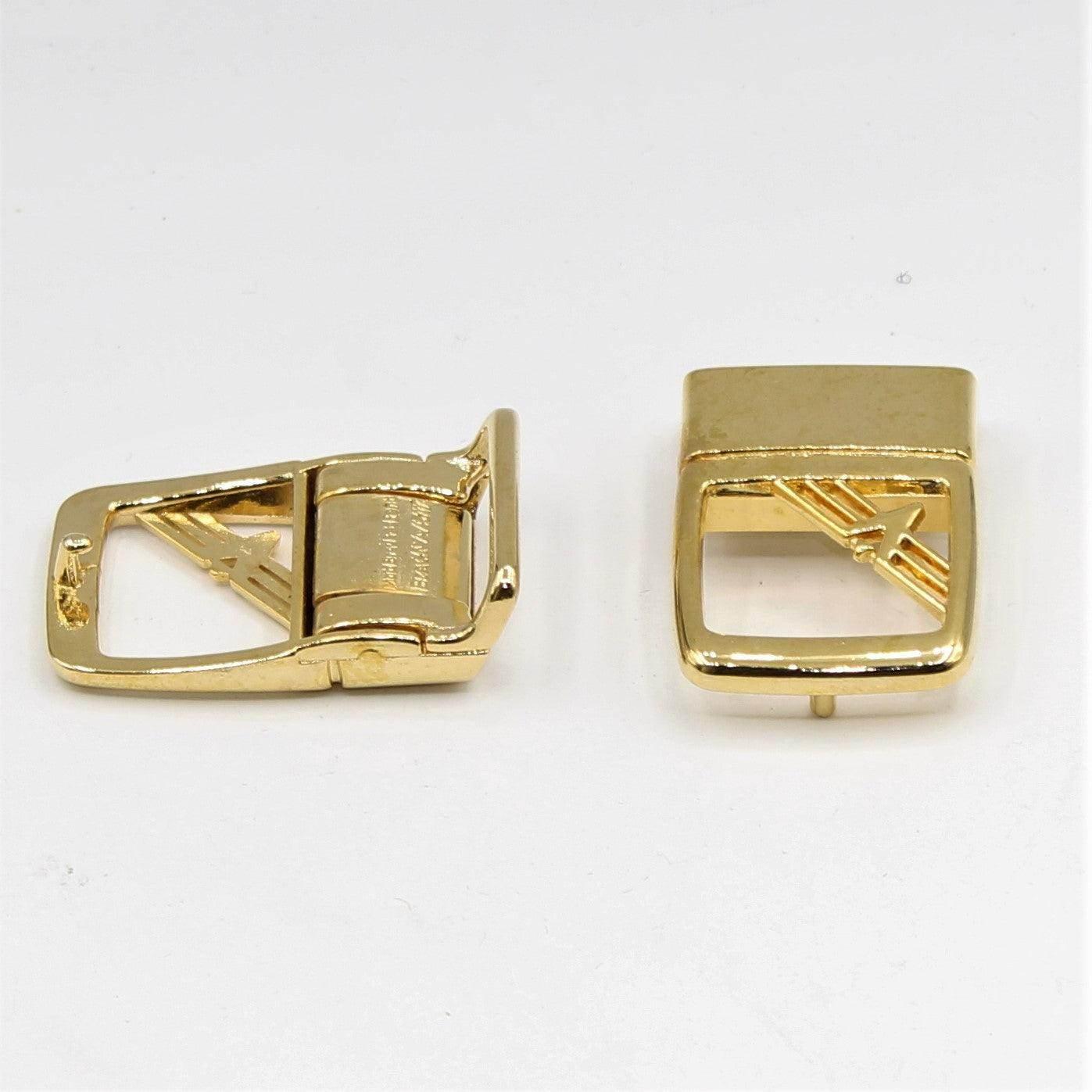 Set of 2 Gold Belt Buckles 5x3cm - ACCESSOIRES LEDUC BV