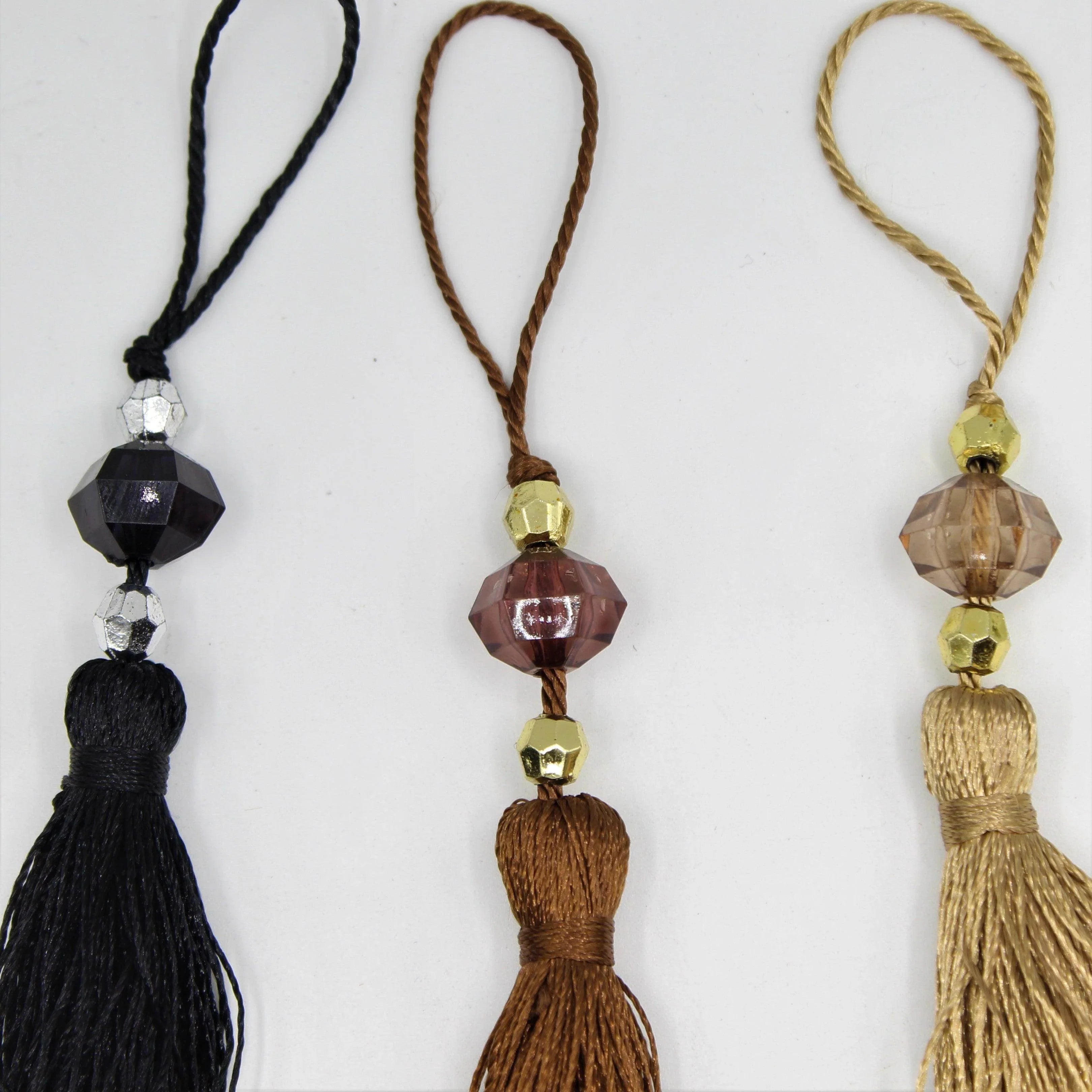 Different Colors of Tassel with Diamonds 17cm #FLO1015 - ACCESSOIRES LEDUC BV