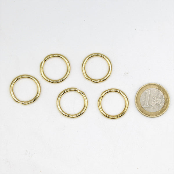 Set van 20 gouden ringen 12 mm - ACCESSOIRES LEDUC