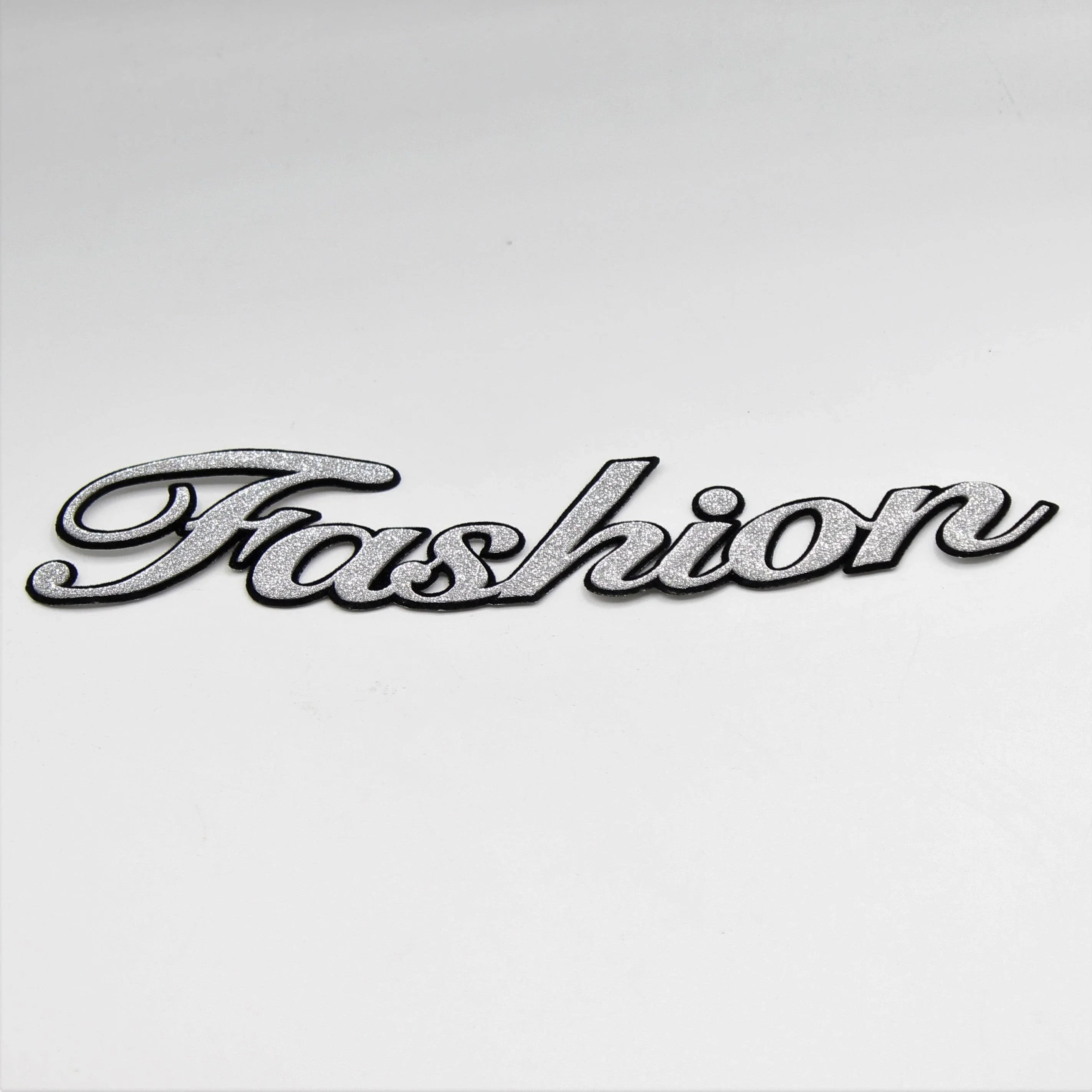 Black and White Shiny Patch "Fashion" 20x5cm - ACCESSOIRES LEDUC