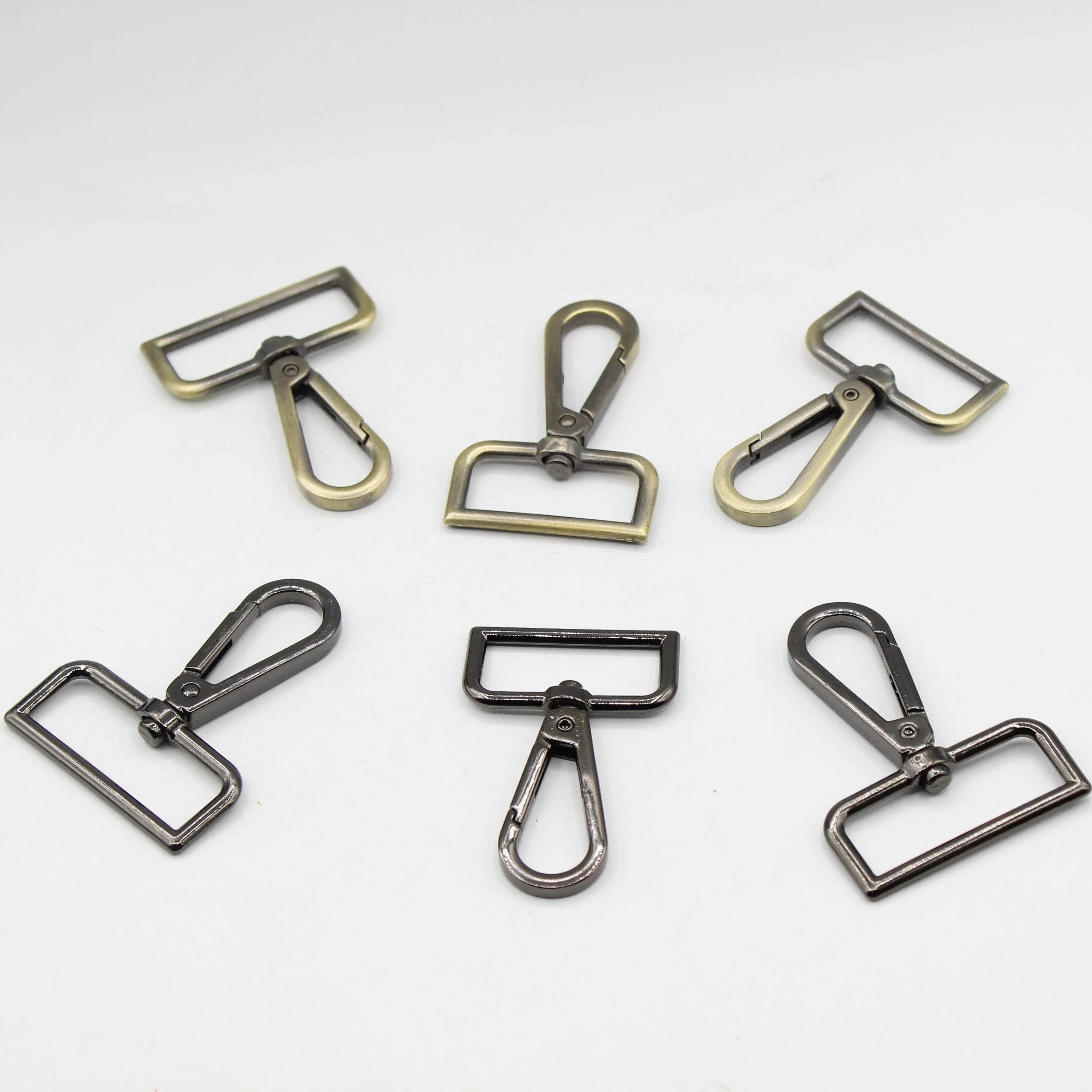 3 Buckles / Lobsters / D-Rings 30 / 40 or 50mm - Gold Silver Oldbrass Mat Black or Gunmetal - ACCESSOIRES LEDUC BV