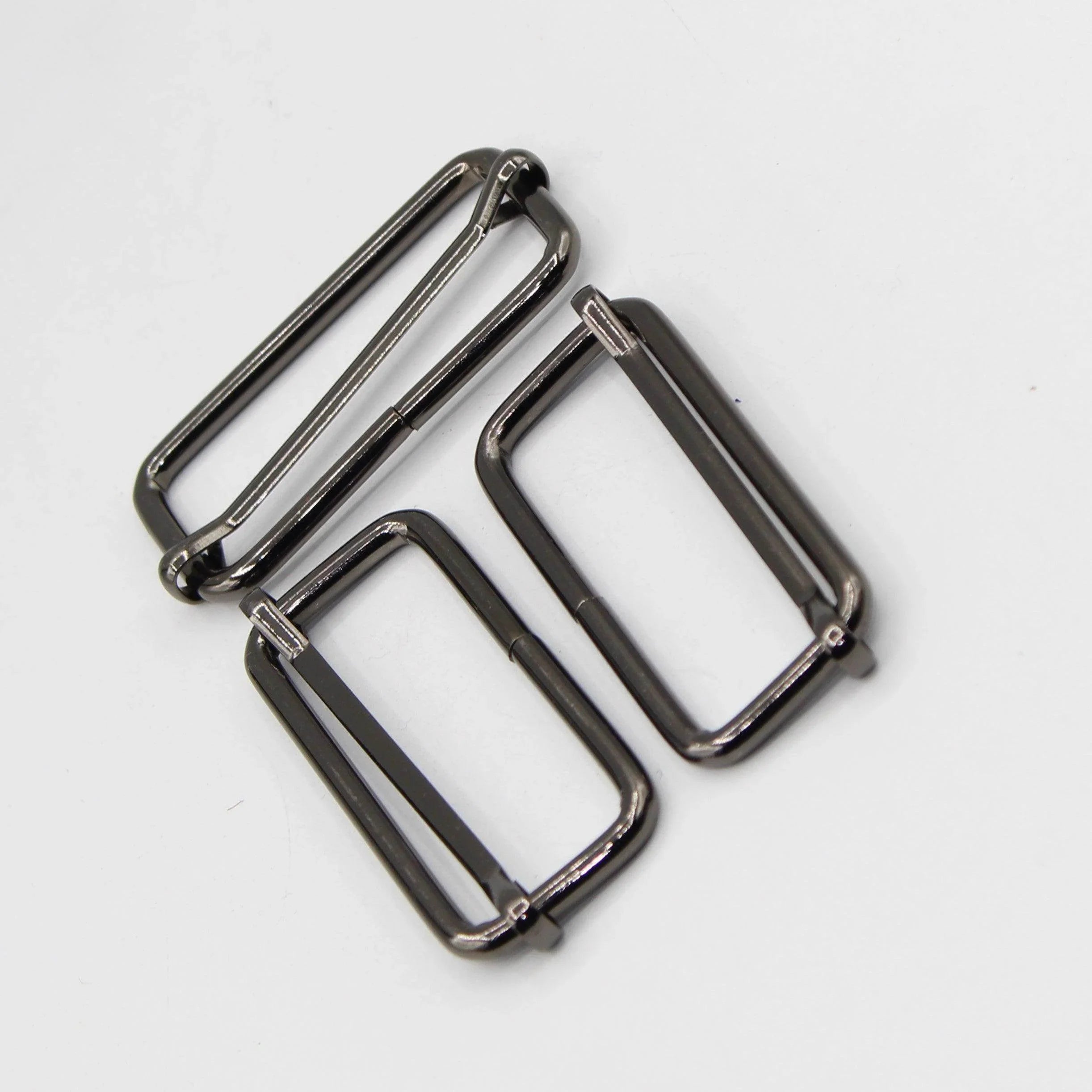 3 Buckles / Lobsters / D-Rings 30 / 40 or 50mm - Gold Silver Oldbrass Mat Black or Gunmetal - ACCESSOIRES LEDUC BV