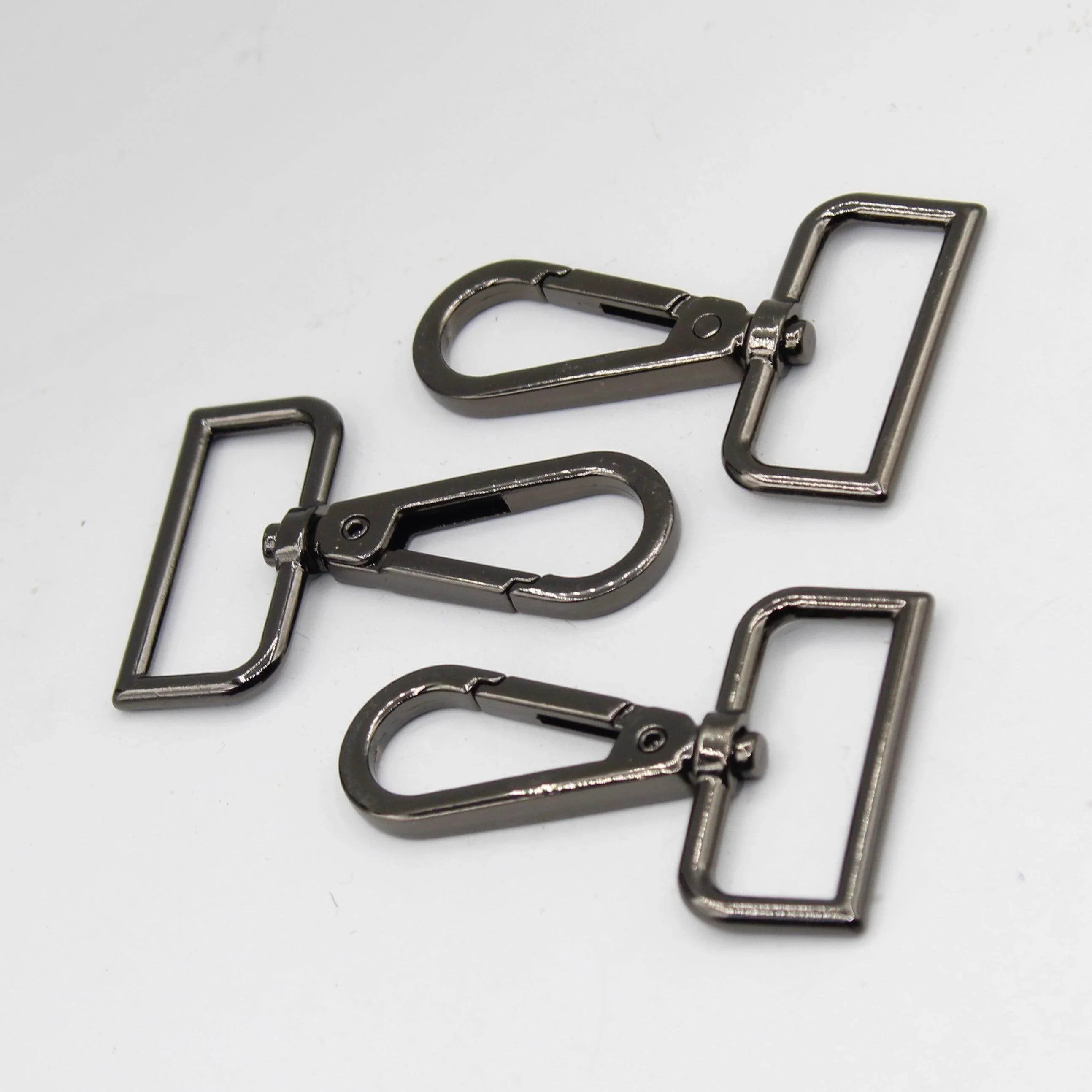 3 Buckles / Lobsters / D-Rings 30 / 40 or 50mm - Gold Silver Oldbrass Mat Black or Gunmetal - ACCESSOIRES LEDUC BV