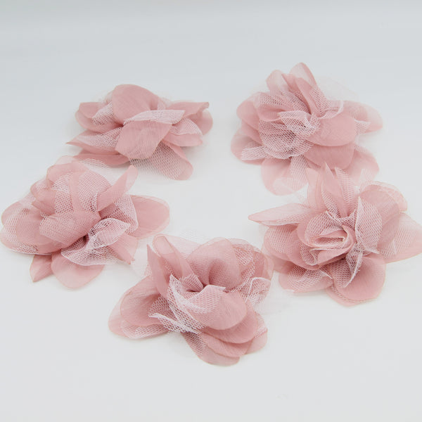 Broche fleur en tissu rose ou noir, broche en tissu fait main, broche fleur mariage, broche fleur pour veste femme