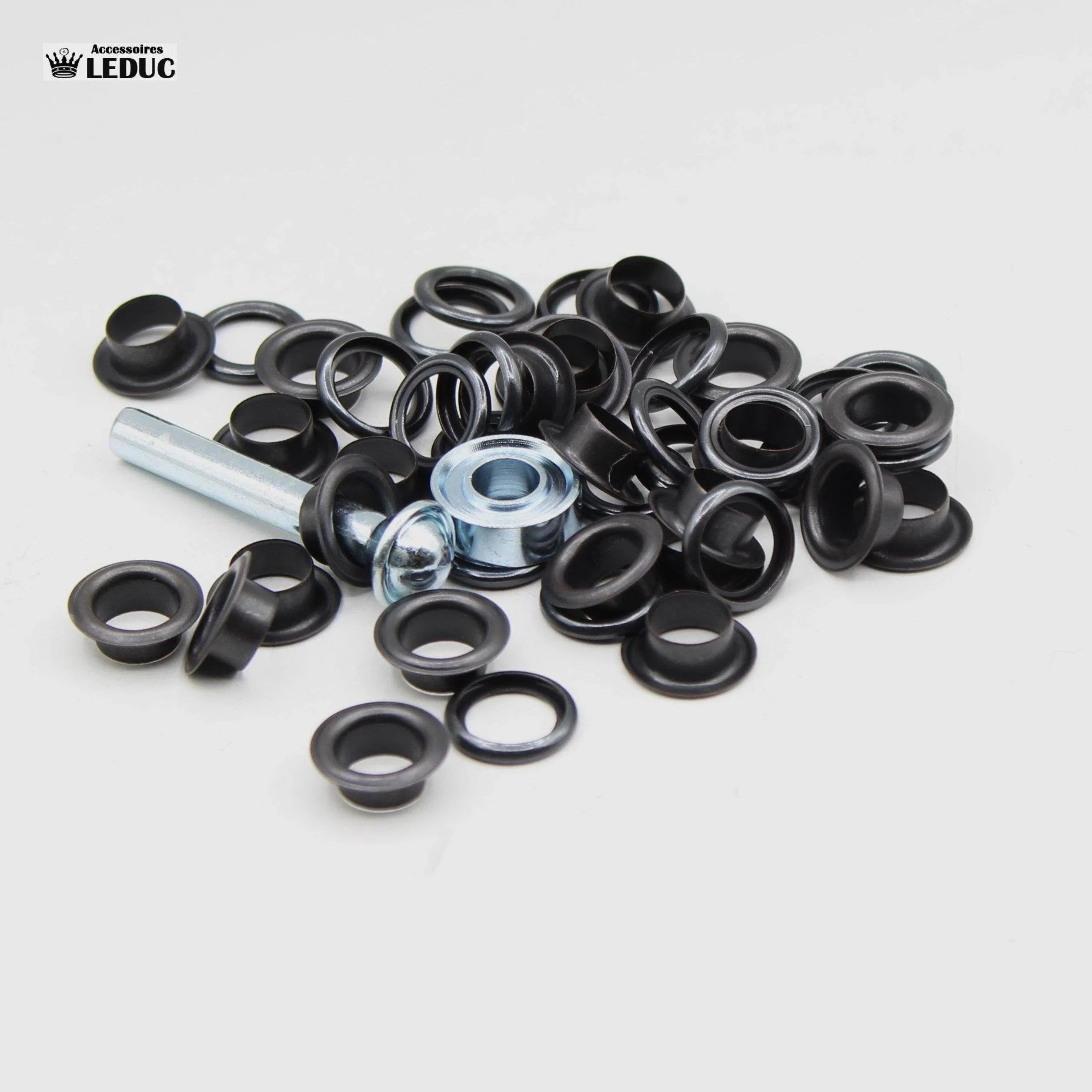 Eyelets Gold , Silver, Bronze, Gunmetal and Rust with Tool - ACCESSOIRES LEDUC BV