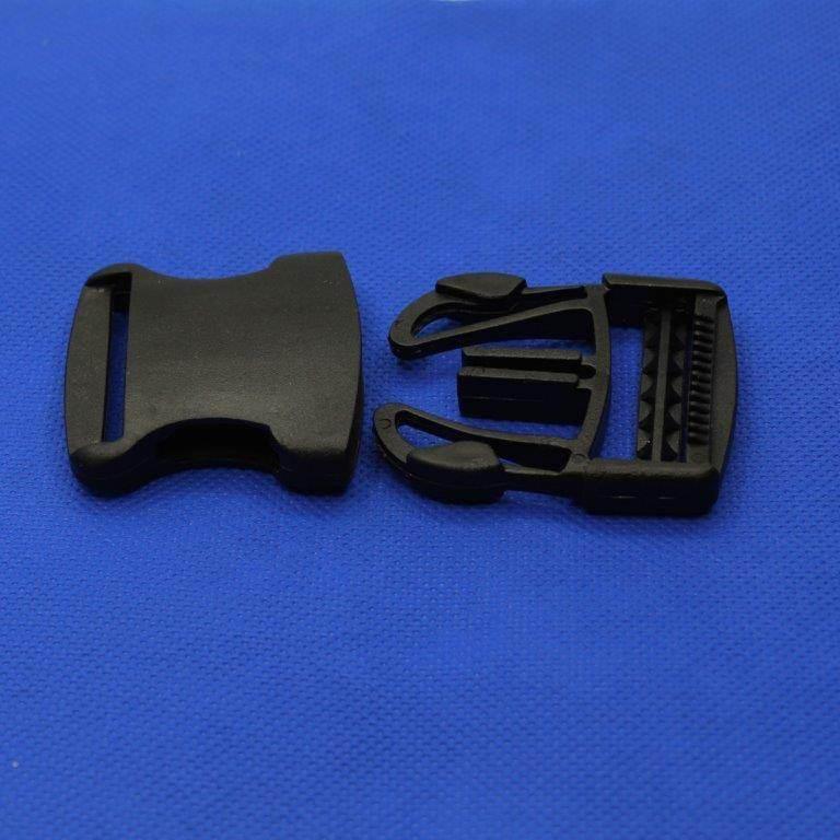 5 Clip Buckles 30 or 40mm Black White or Transparent #BNY4100 - ACCESSOIRES LEDUC BV