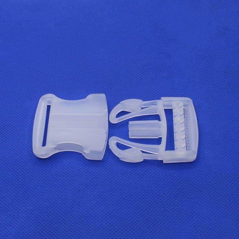 5 Clip Buckles 30 or 40mm Black White or Transparent #BNY4100 - ACCESSOIRES LEDUC BV
