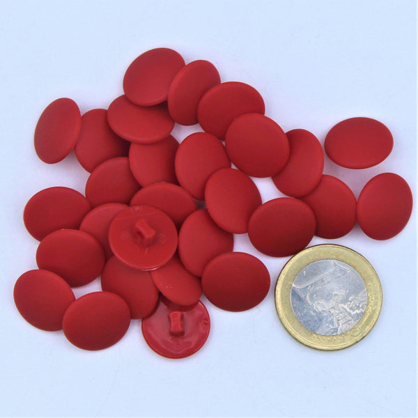 Nylon Red Velvet Shank Button #KNQ4000 - ACCESSOIRES LEDUC BV