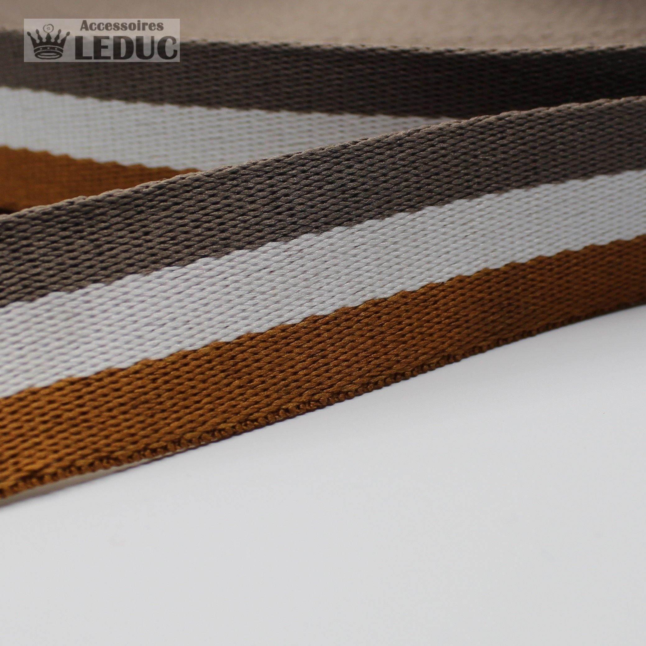 5 meters 40mm Striped Webbing #RUB1907 - ACCESSOIRES LEDUC BV