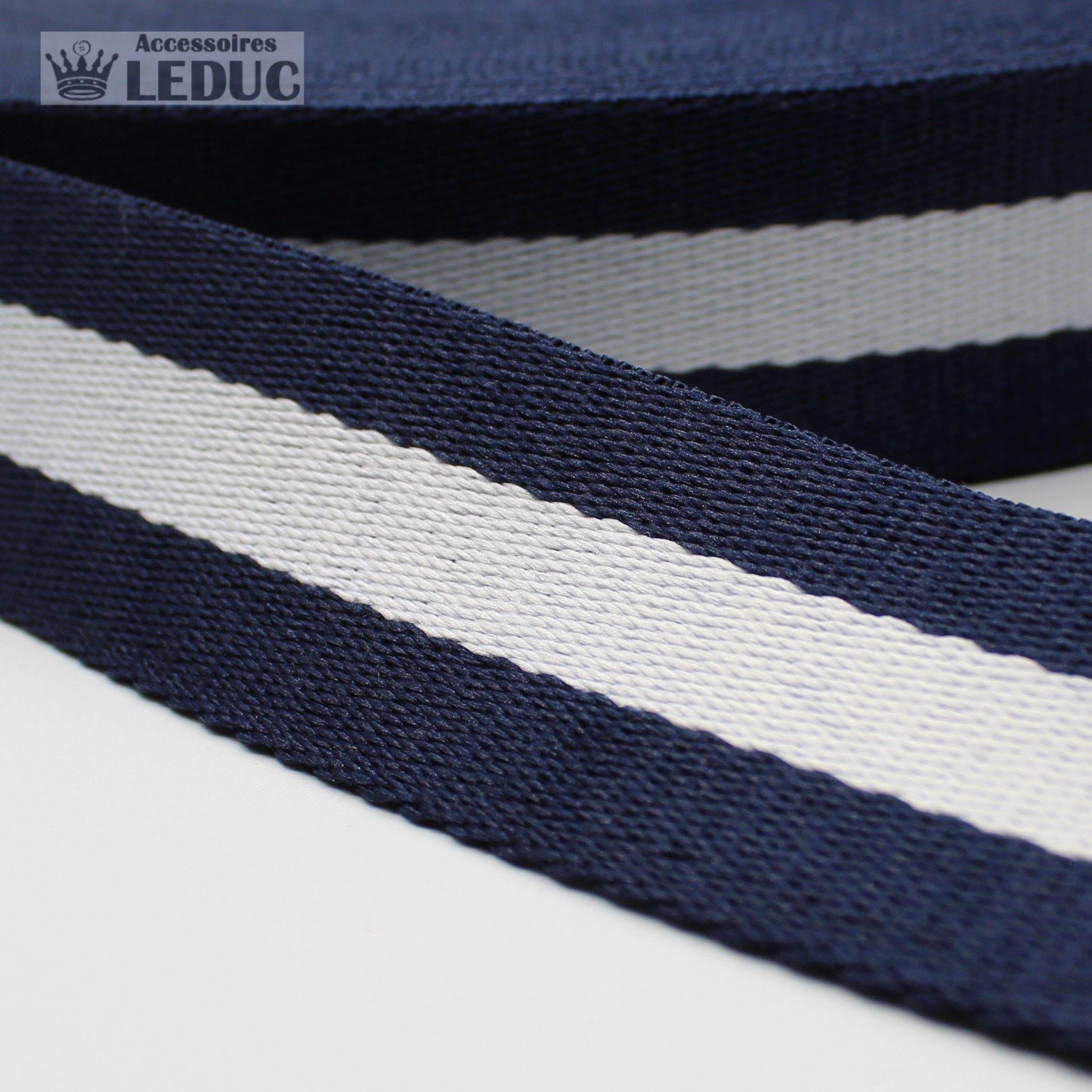 5 meters30mm Striped Webbing #RUB1907 - ACCESSOIRES LEDUC BV