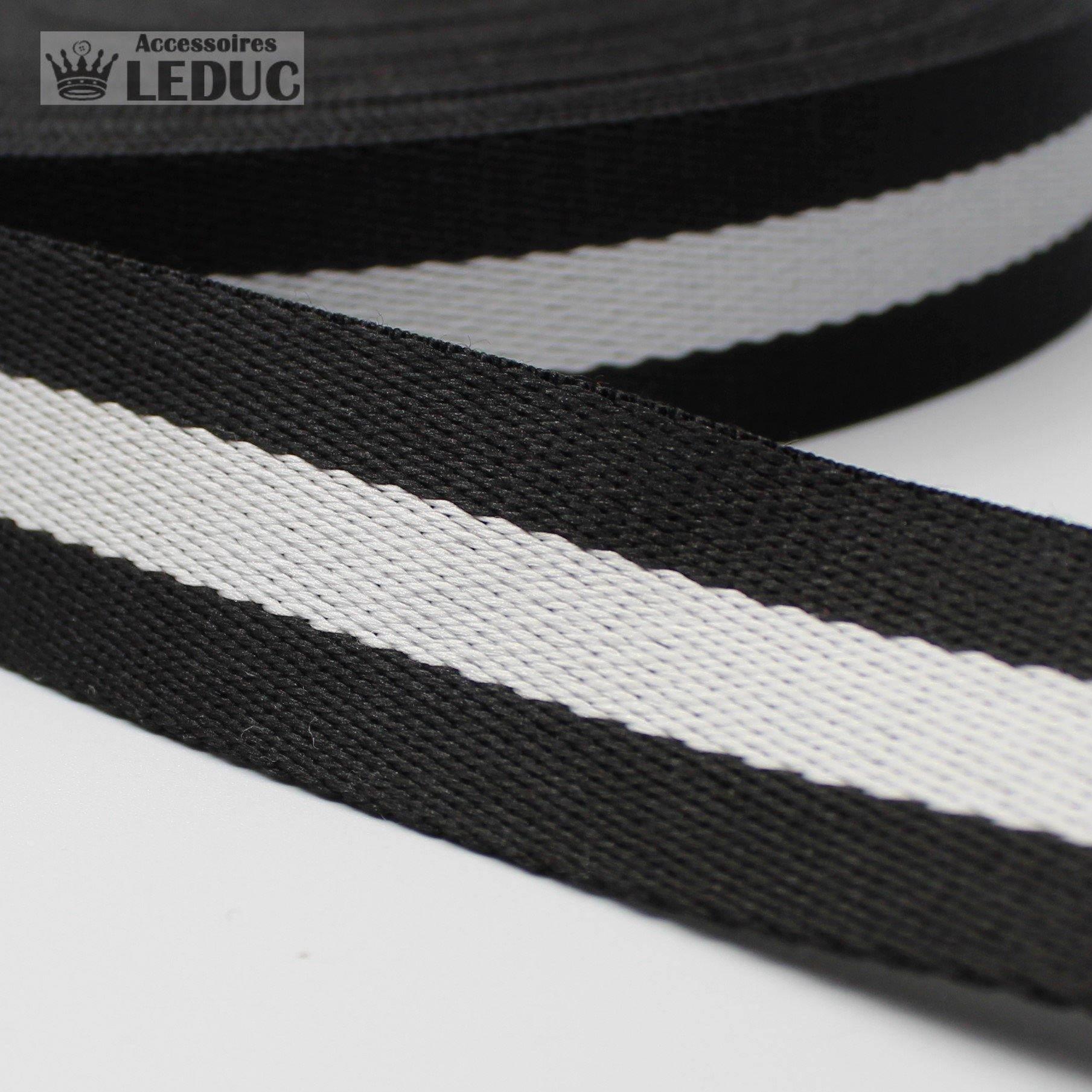 5 meters30mm Striped Webbing #RUB1907 - ACCESSOIRES LEDUC BV