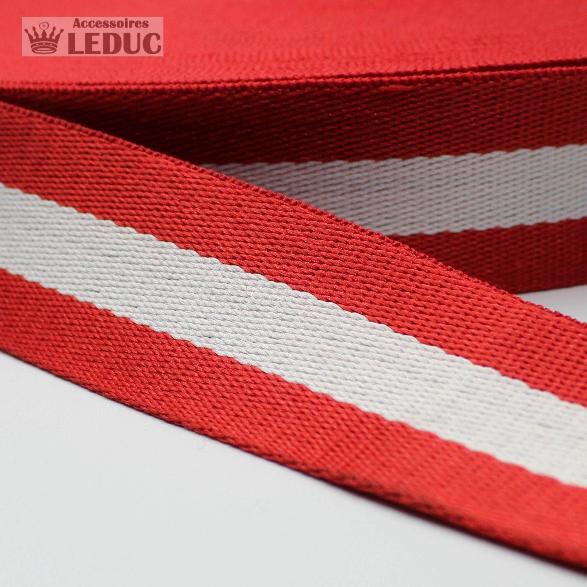 5 meters30mm Striped Webbing #RUB1907 - ACCESSOIRES LEDUC BV