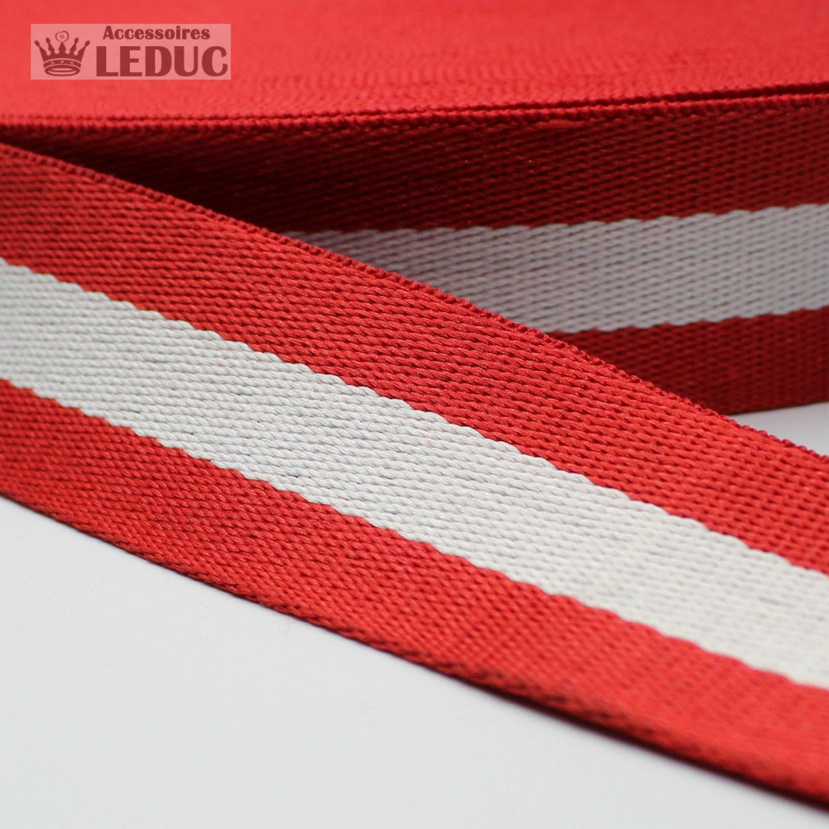 5 meters Striped Webbing 30mm  #RUB1907 - ACCESSOIRES LEDUC