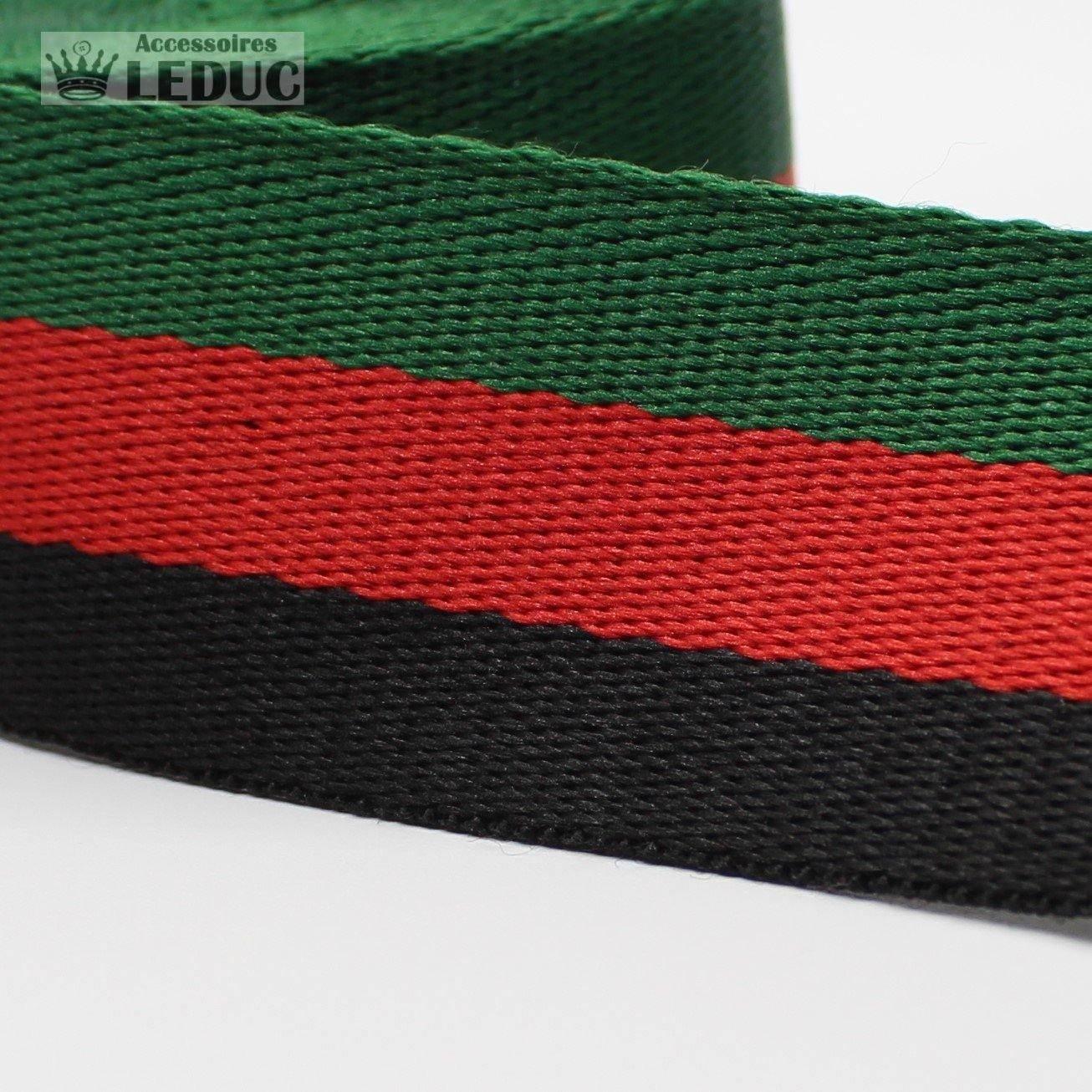 5 meters 40mm Striped Webbing #RUB1907 - ACCESSOIRES LEDUC BV
