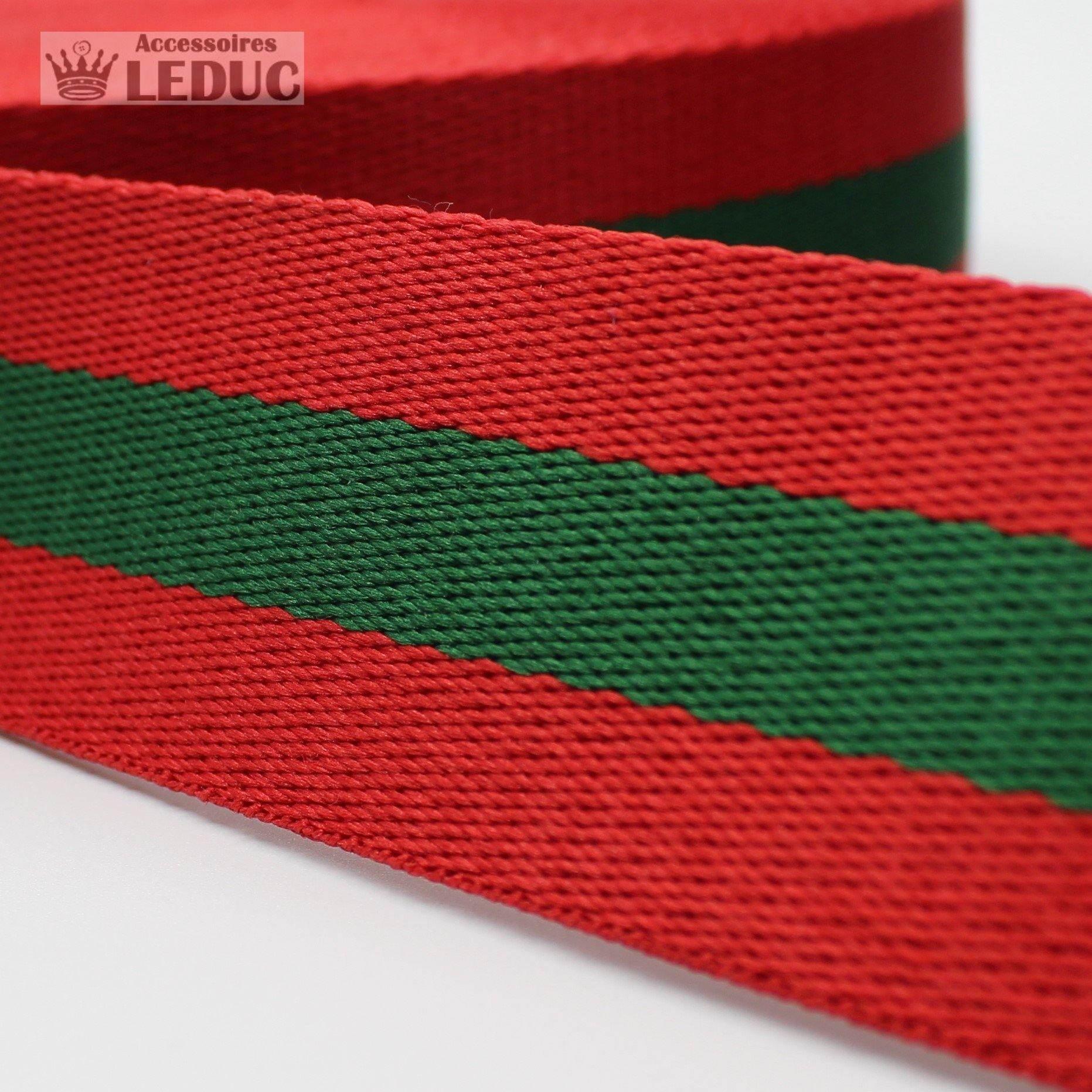 5 meters 40mm Striped Webbing #RUB1907 - ACCESSOIRES LEDUC BV