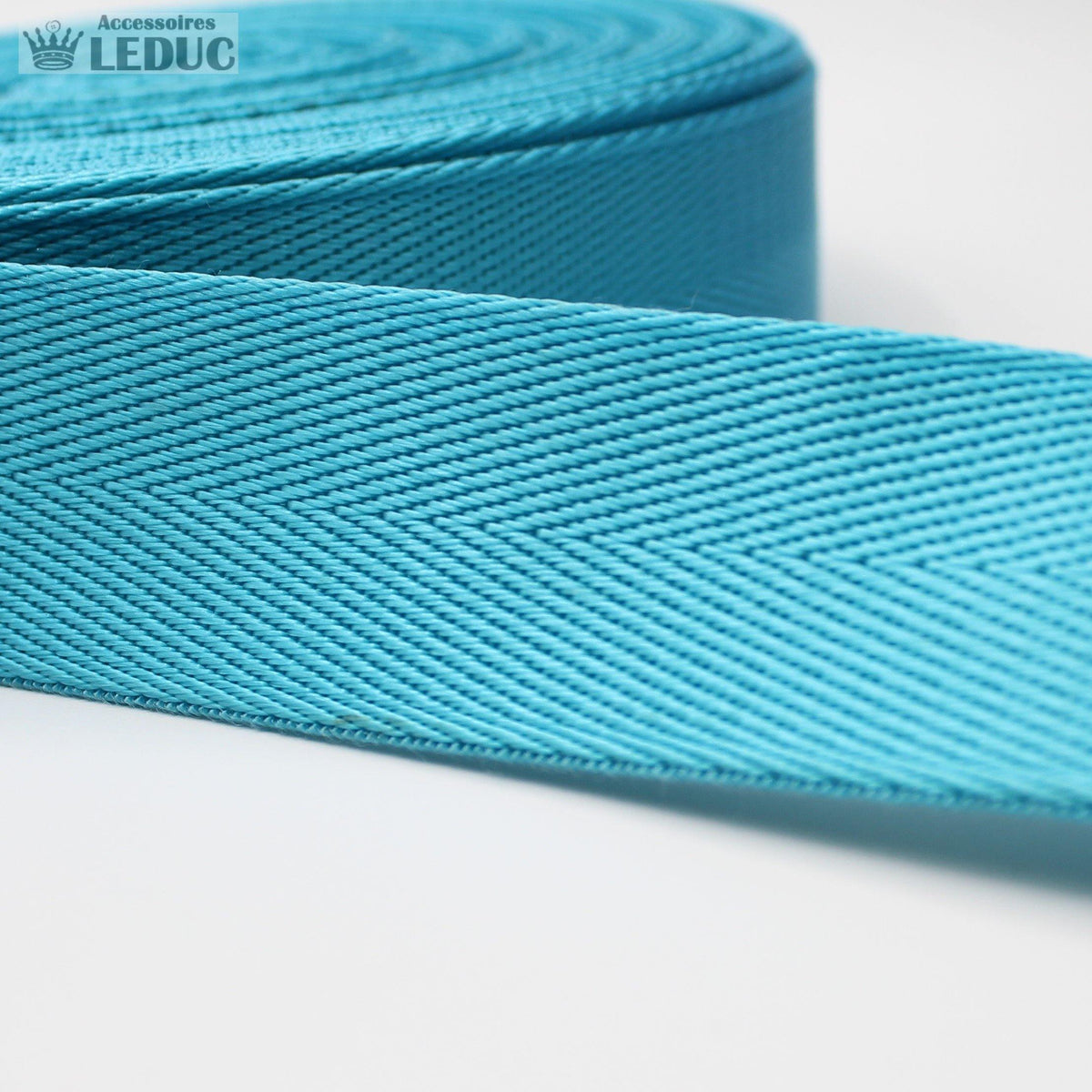 30mm or 40mm Shiny Herringbone Webbing #RUB1910 - ACCESSOIRES LEDUC BV