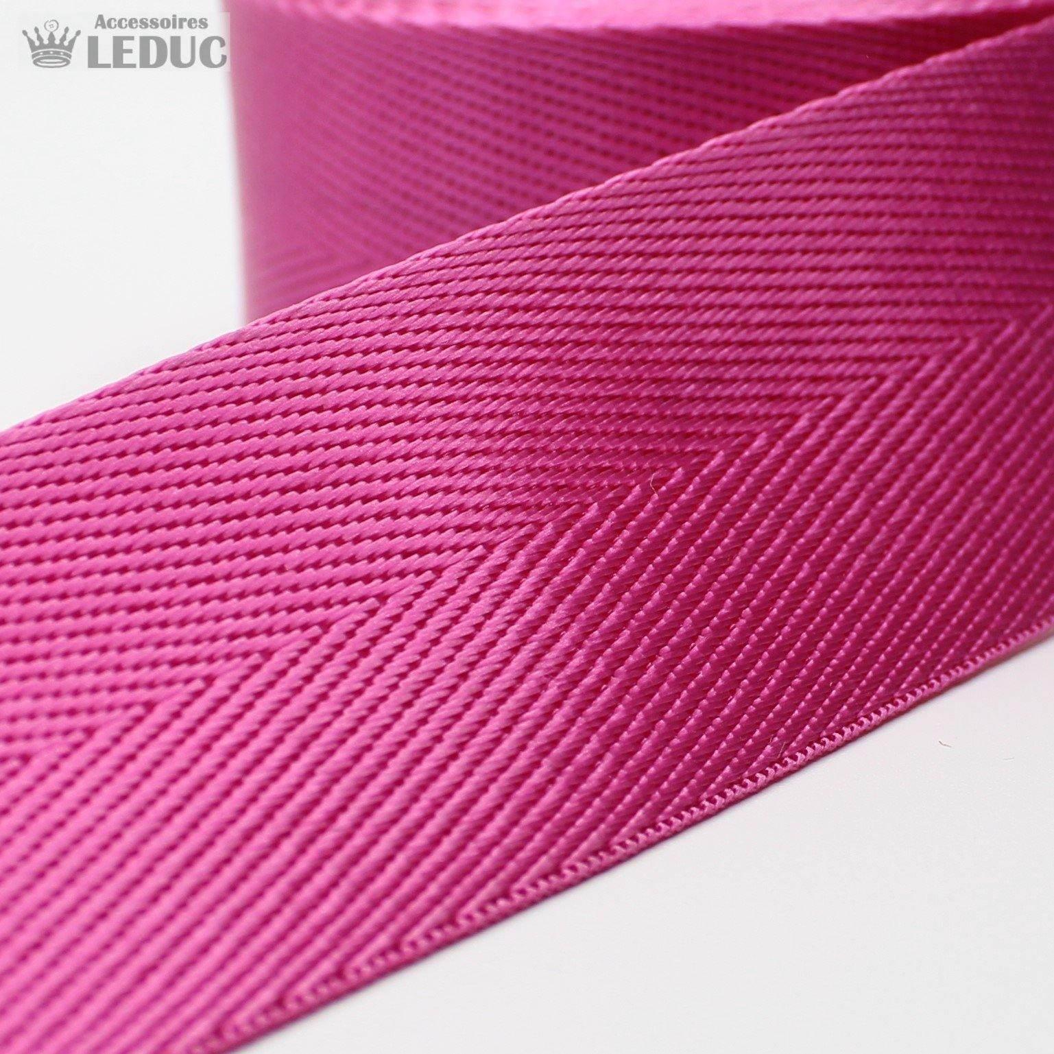 30mm or 40mm Shiny Herringbone Webbing #RUB1910 - ACCESSOIRES LEDUC BV