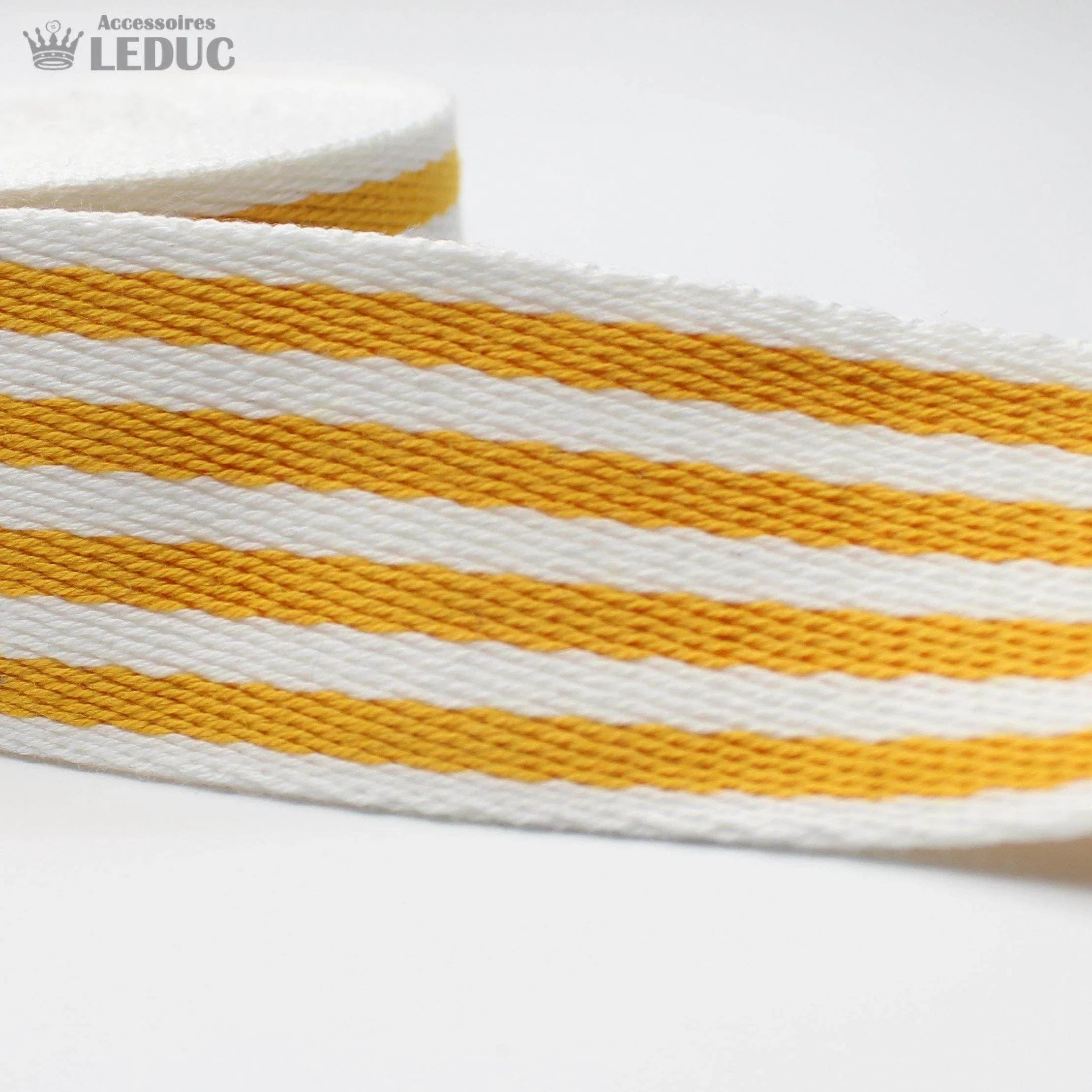 5 meters Multi - Striped Webbing 40mm #RUB1912 - ACCESSOIRES LEDUC BV