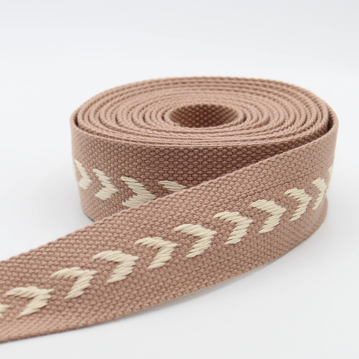 5 meters Cotton Webbing with Arrows 38mm - ACCESSOIRES LEDUC