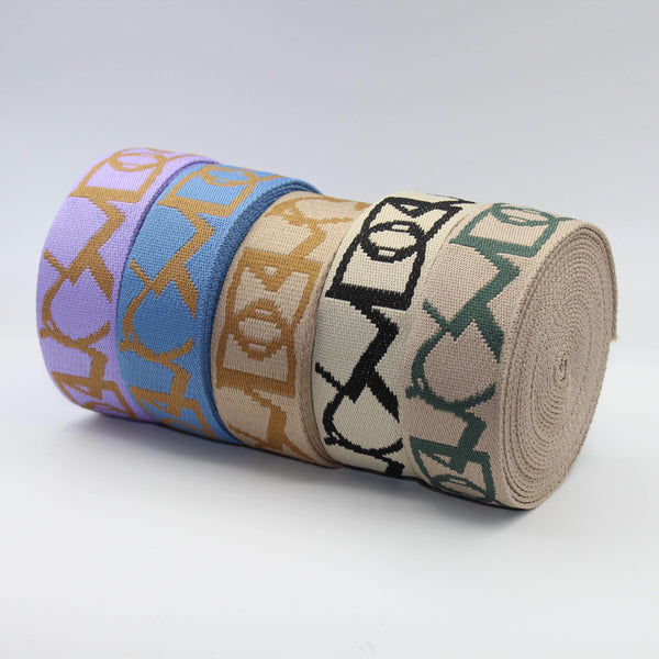 5 Meters 38mm Crazy D Webbing #RUB1941 - ACCESSOIRES LEDUC BV