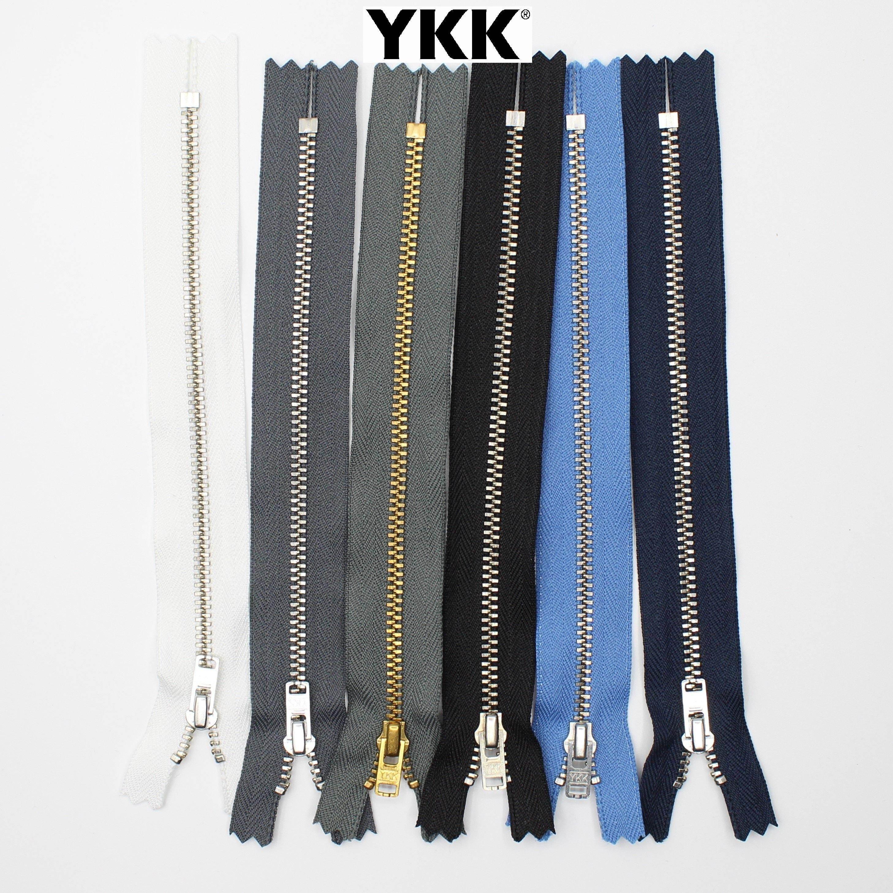 YKK - 20cm Trouser Metal Zipper - Super Strong - ACCESSOIRES LEDUC BV