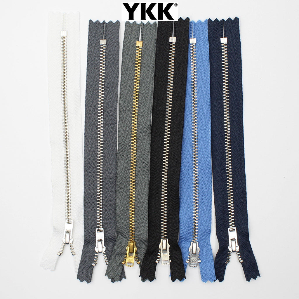 YKK - 20cm Trouser Metal Zipper - Super Strong - ACCESSOIRES LEDUC