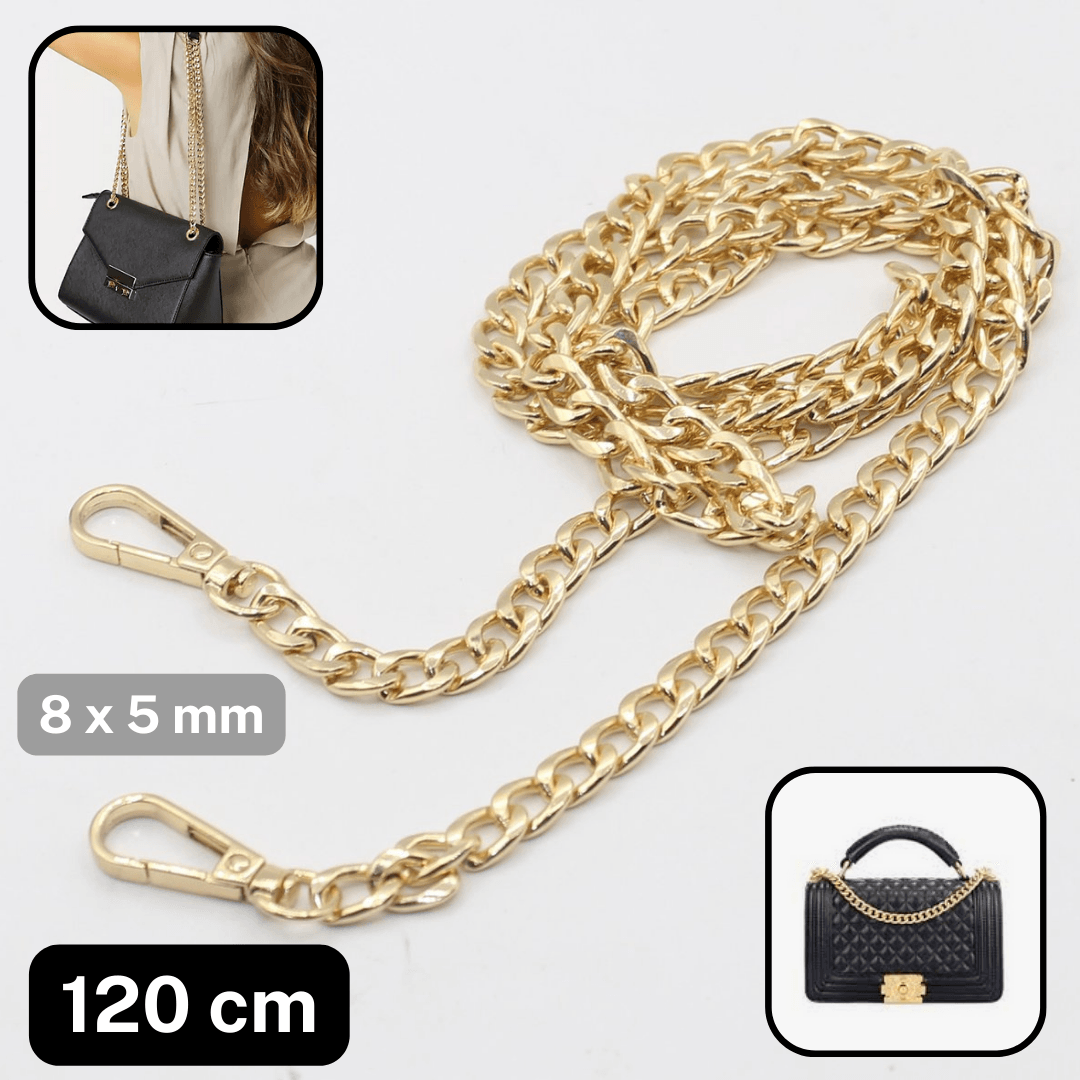 120cm long Chain with Lobsters (8mm rings) #CHAIN534 - ACCESSOIRES LEDUC BV