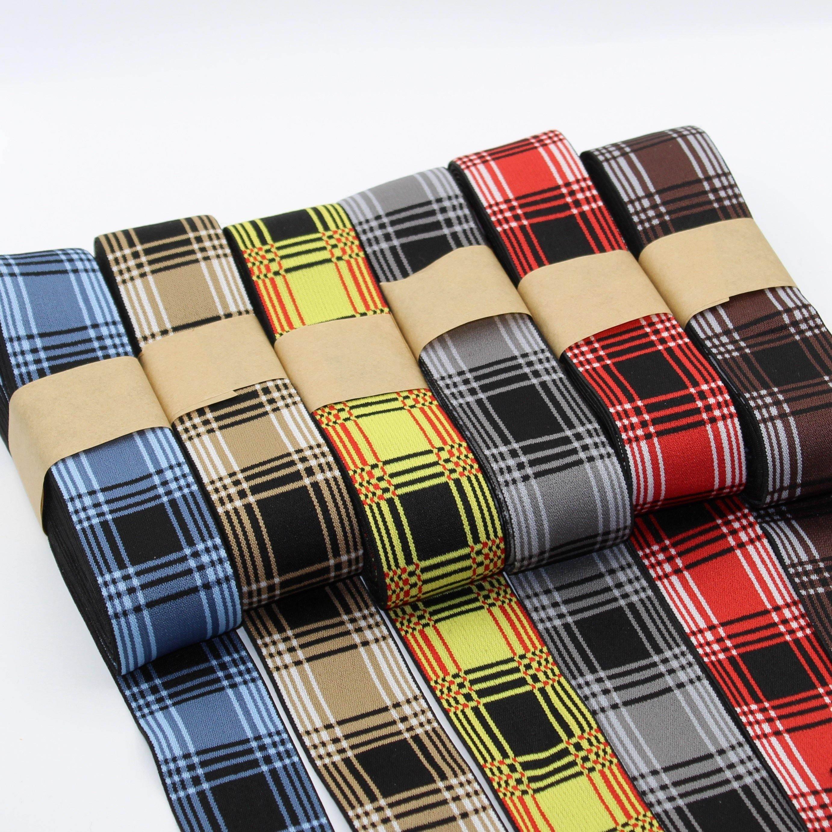 5 METERS - 40mm Tartan Elastic - ACCESSOIRES LEDUC BV