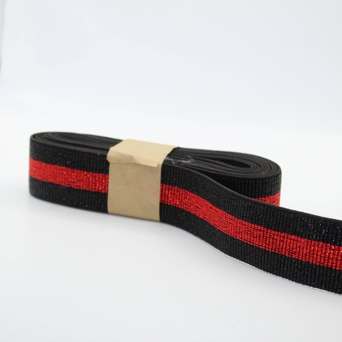 5 METERS - 40mm All Lurex Elastic Striped Gros Grain #ELA2062 - ACCESSOIRES LEDUC BV