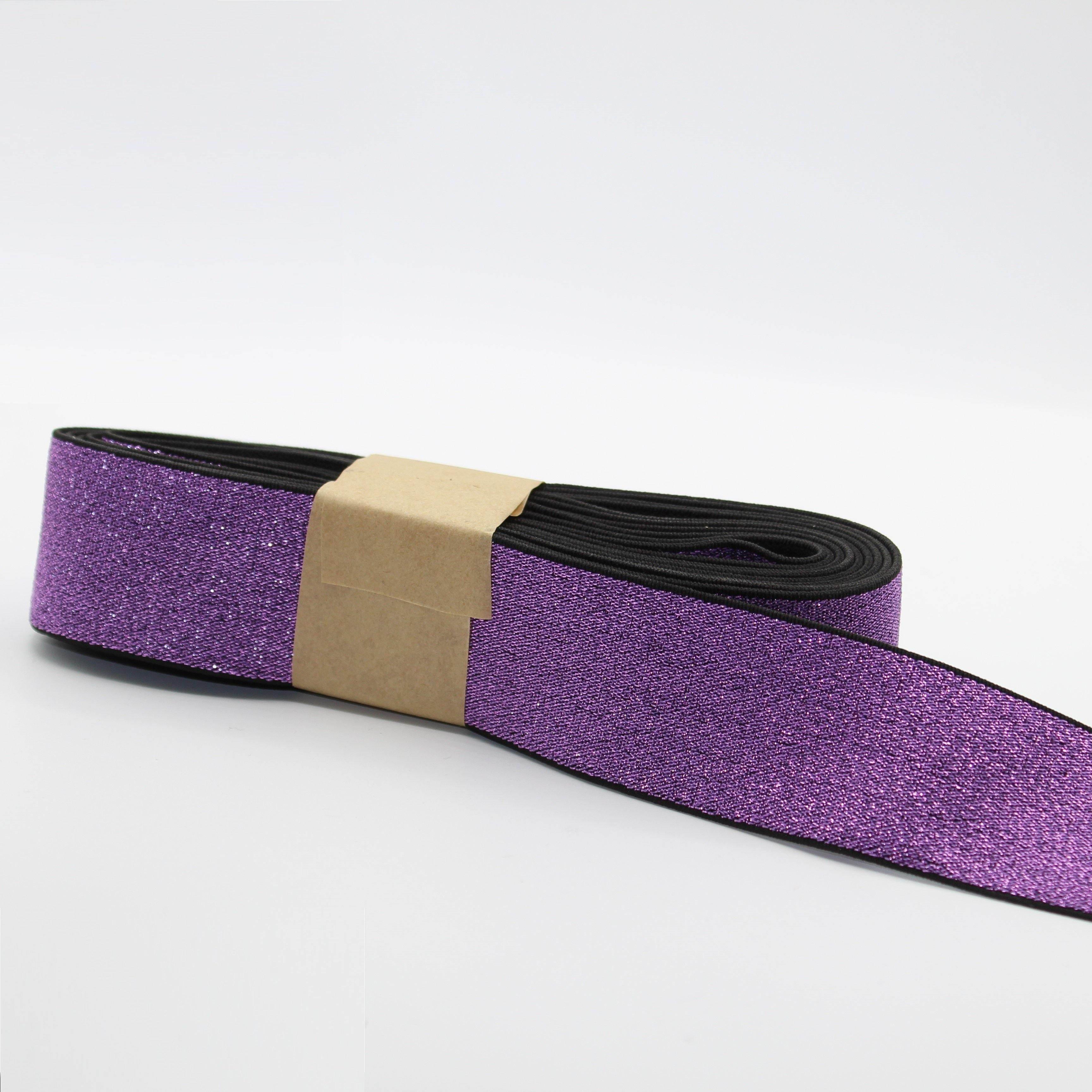 Coloured Lurex Elastic 5 meters 4cm #ELA2099 - ACCESSOIRES LEDUC BV