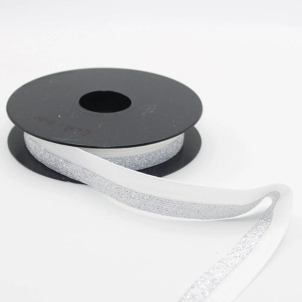 10 meters Prefolded Elastic 18mm with Lurex #ELA900 - ACCESSOIRES LEDUC BV