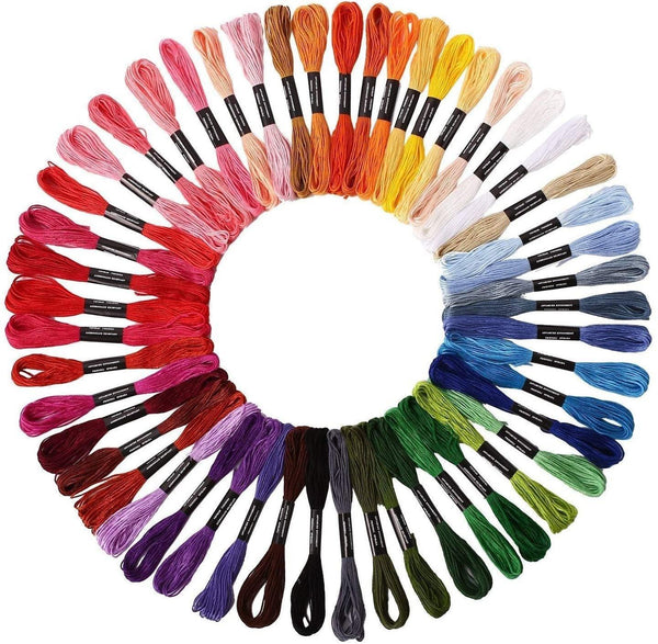 Set van 50 kleuren borduurgaren (elk 8 meter) - ACCESSOIRES LEDUC